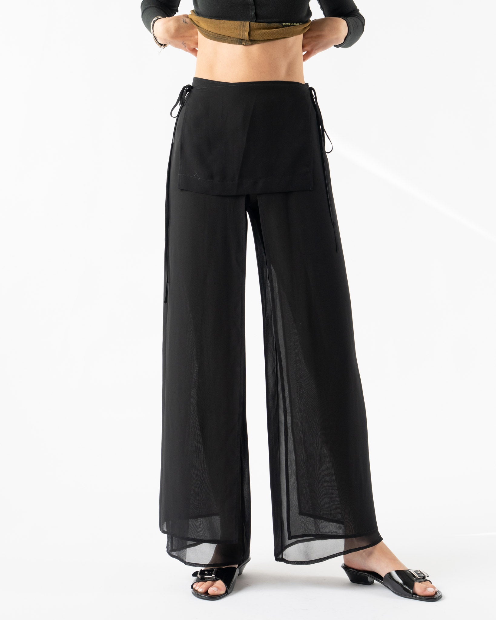 ECKHAUS LATTA NYLON TROUSER size30 USA製 Eckhaus Latta Petal Pant in Ink Curated at Jake and Jones