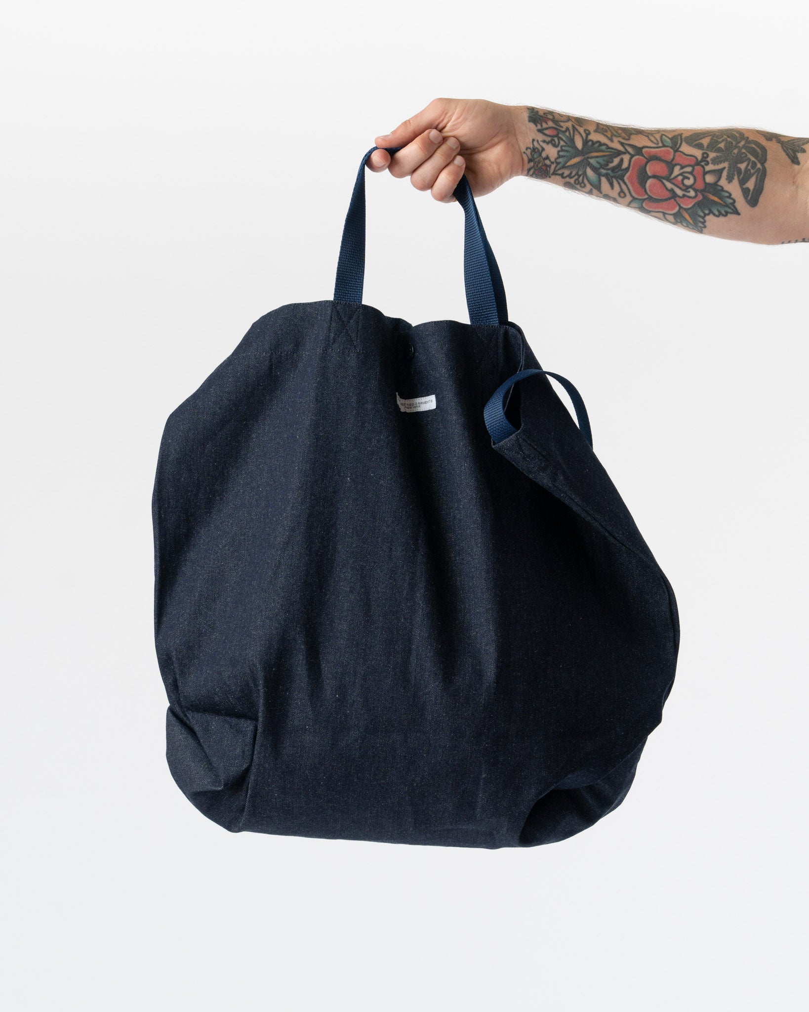 Engineered Garments Carry All Tote in Indigo Industrial Denim