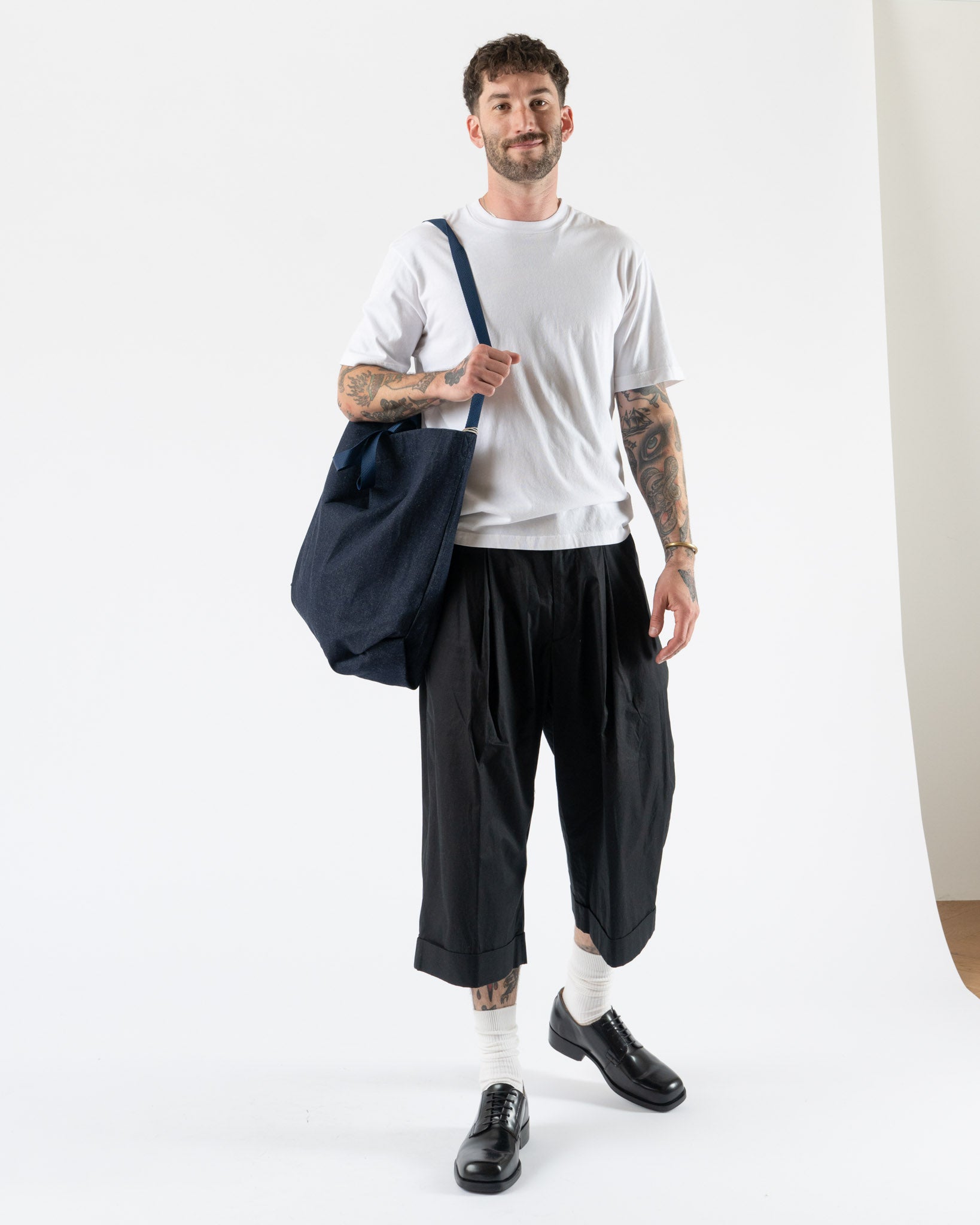 Engineered Garments Carry All Tote in Indigo Industrial Denim