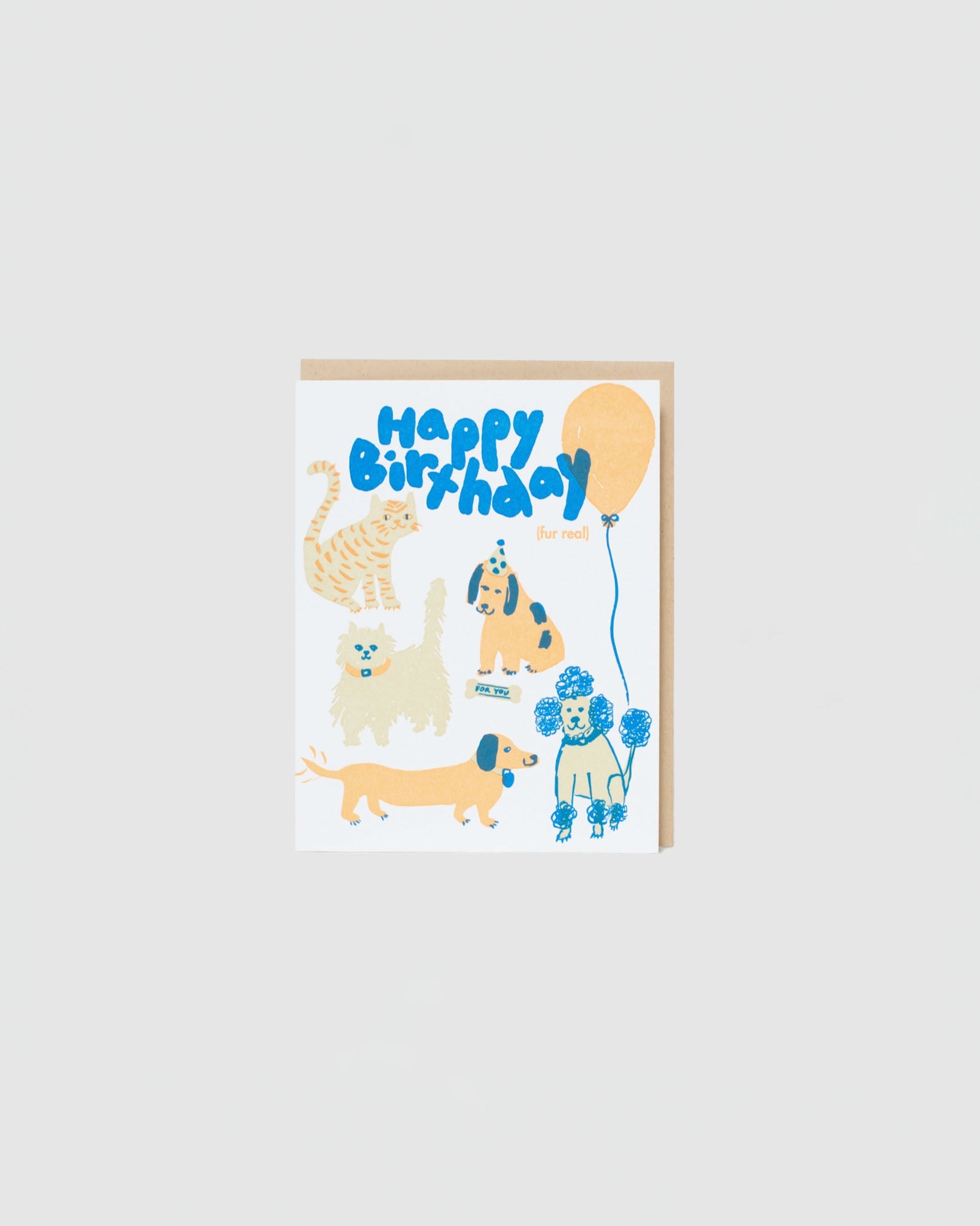 Egg Press Happy Birthday Fur Real Card