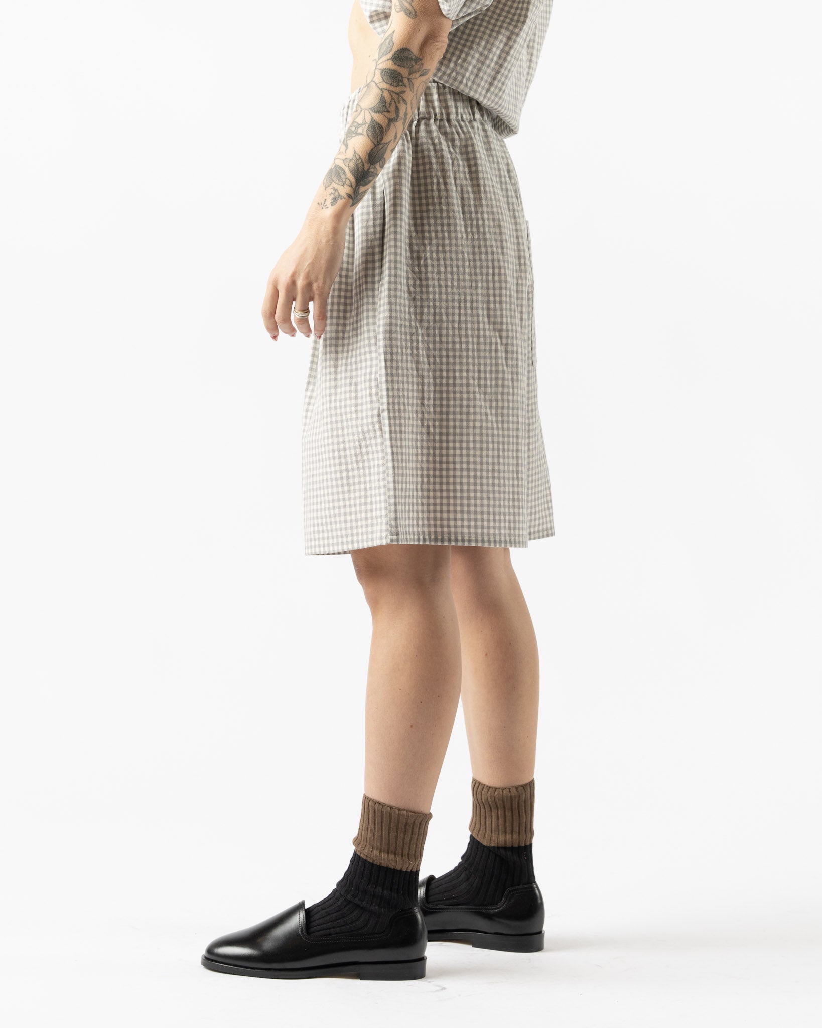 ELEPH Lucy Shorts in Grey Check