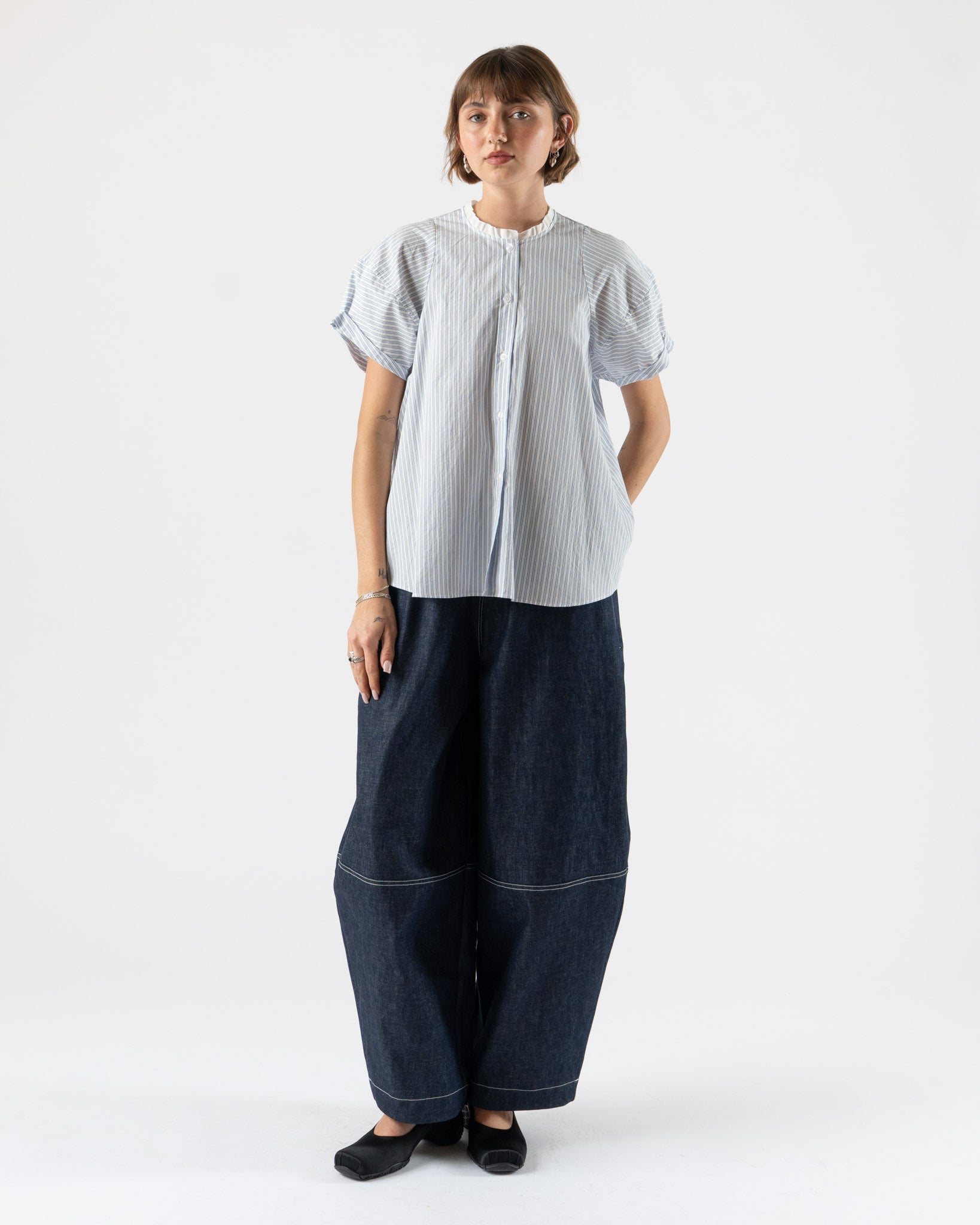 Fabiana Pigna Temis Pant in Denim