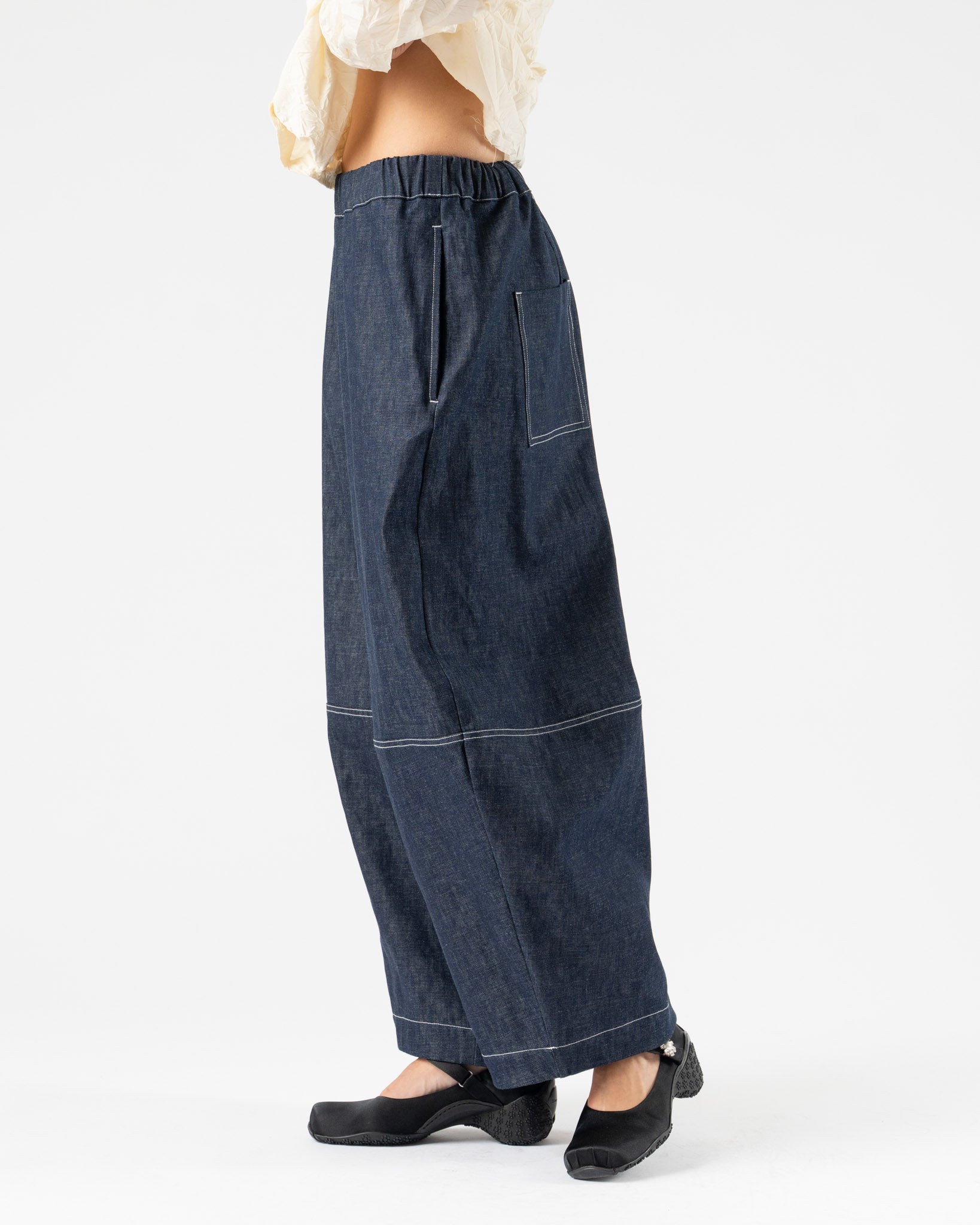 Fabiana Pigna Temis Pant in Denim