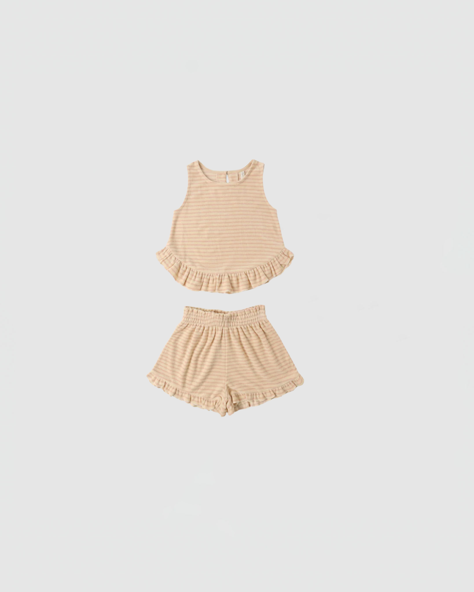 Rylee + Cru Faye Set in Pink Stripe