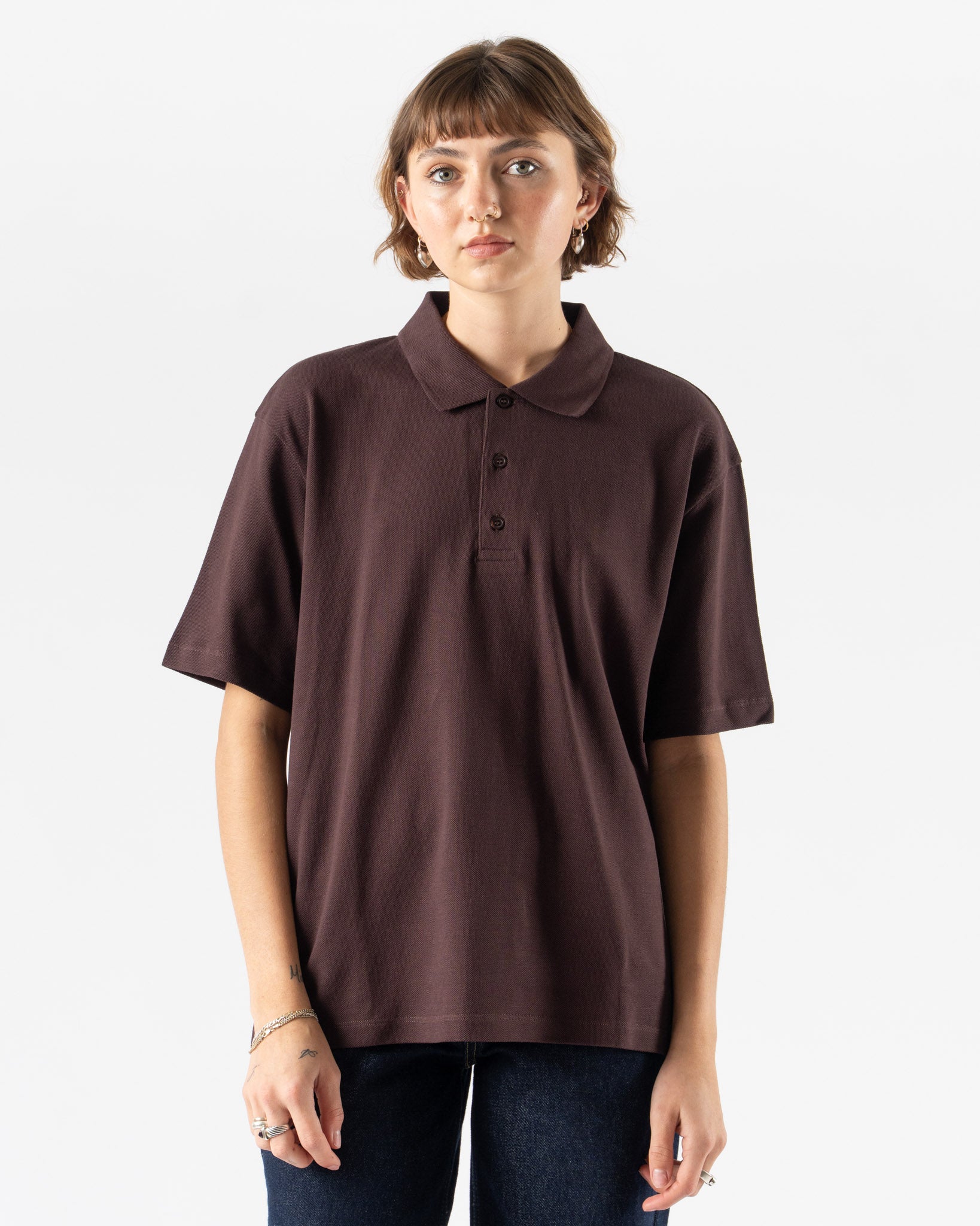 FLORE FLORE Julie Polo in Chocolate Plum