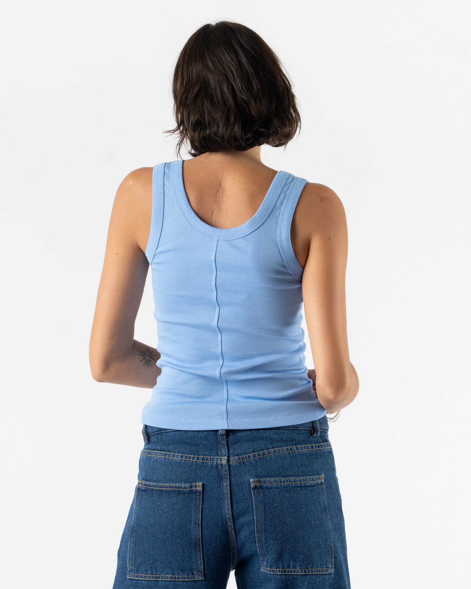 FLORE FLORE Hillie Tank in Baby Blue