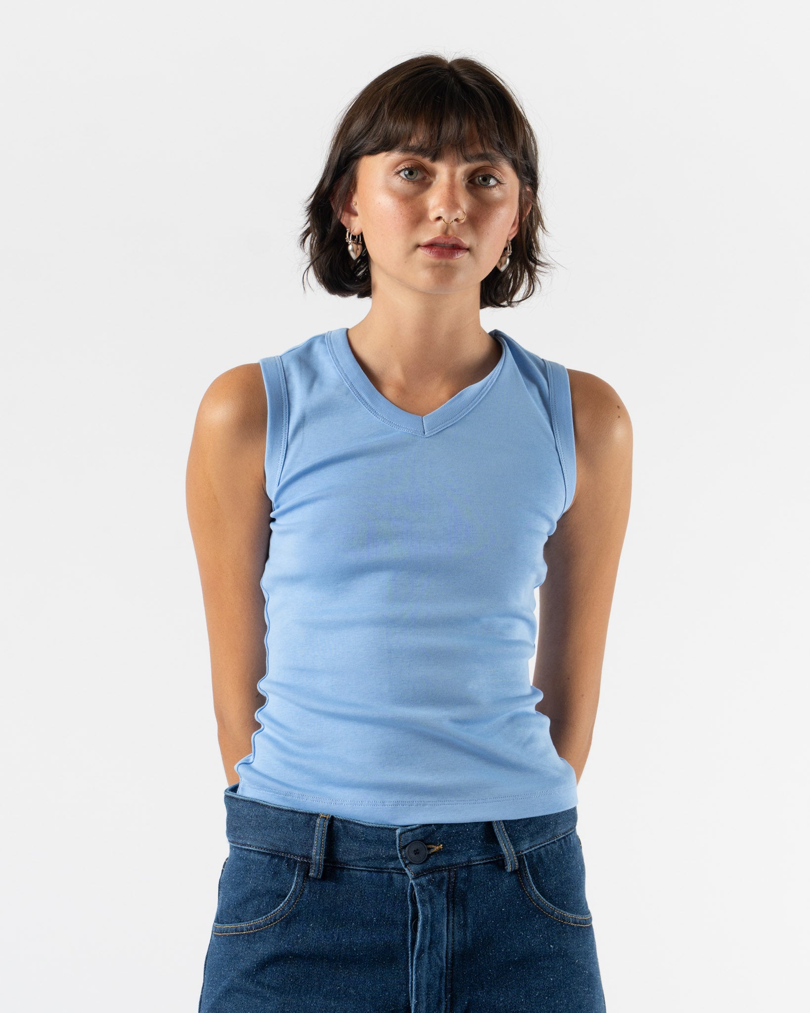 FLORE FLORE Jill Tank in Baby Blue
