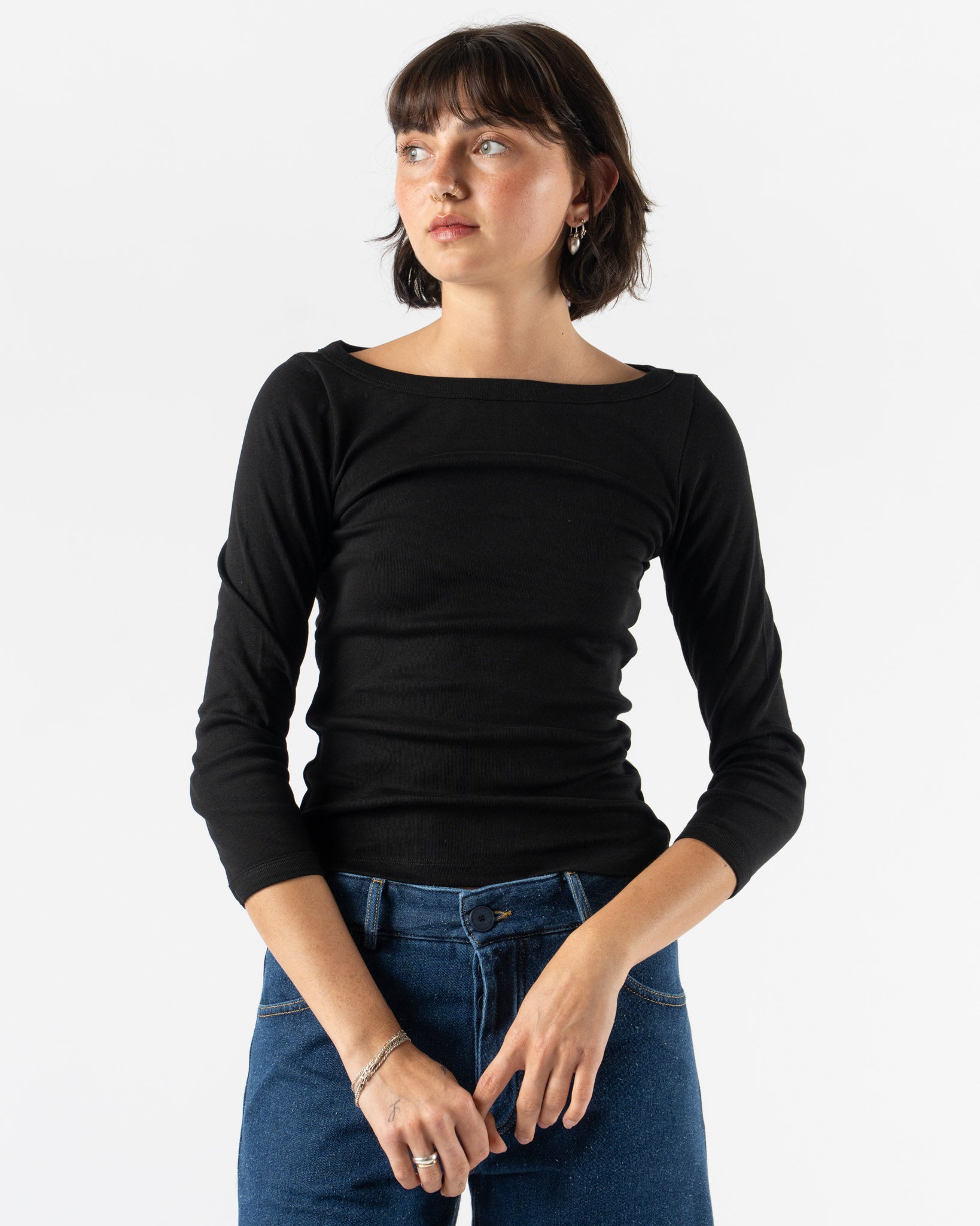 FLORE FLORE Steffi Tee in Black