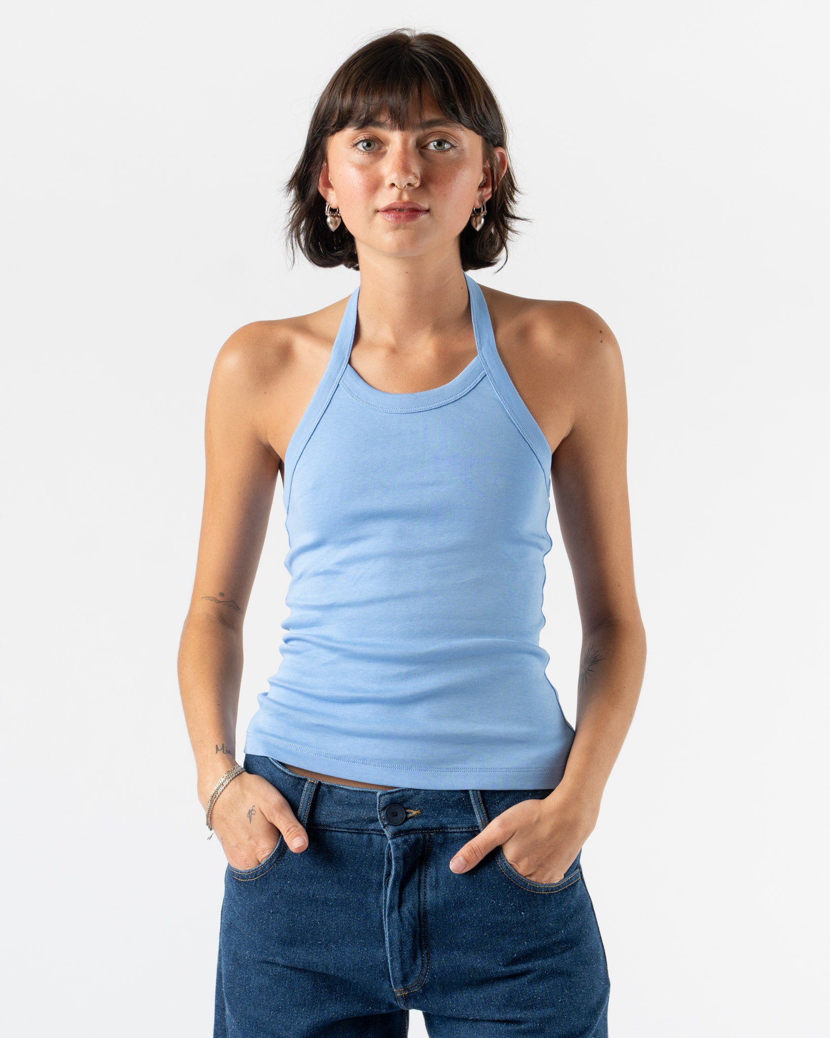 FLORE FLORE Angie Tank in Baby Blue