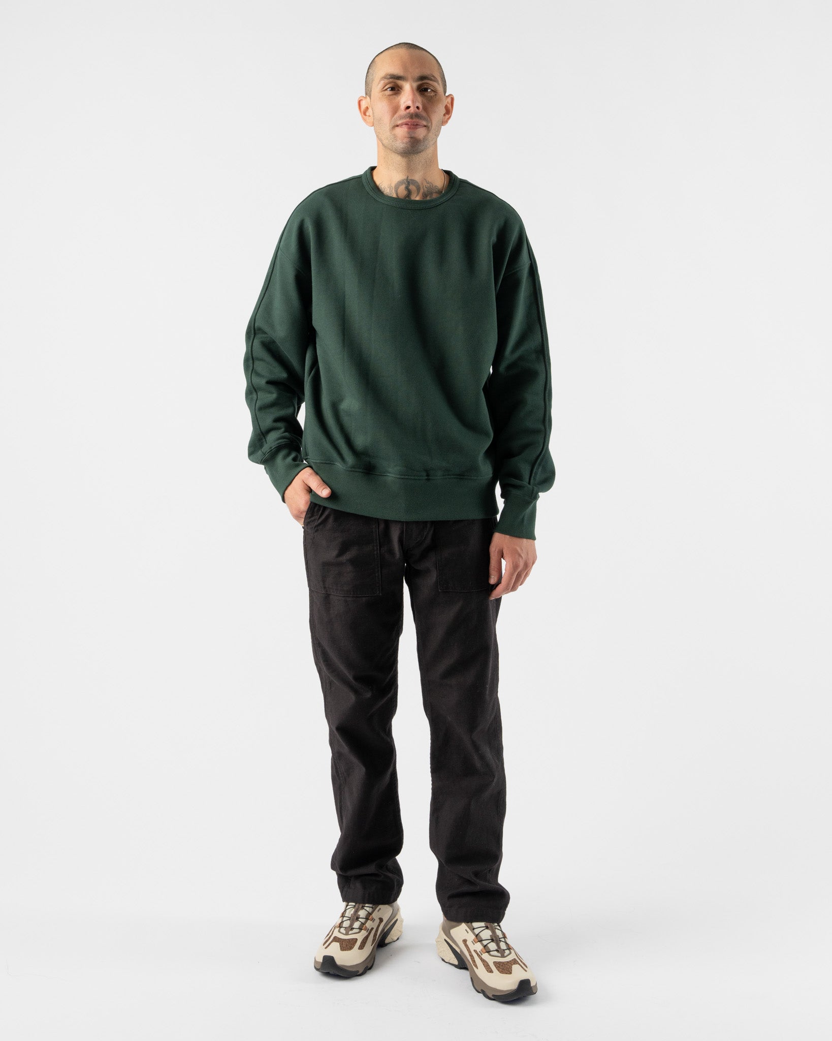 orSlow Slim Fit Fatigue Pants in Black