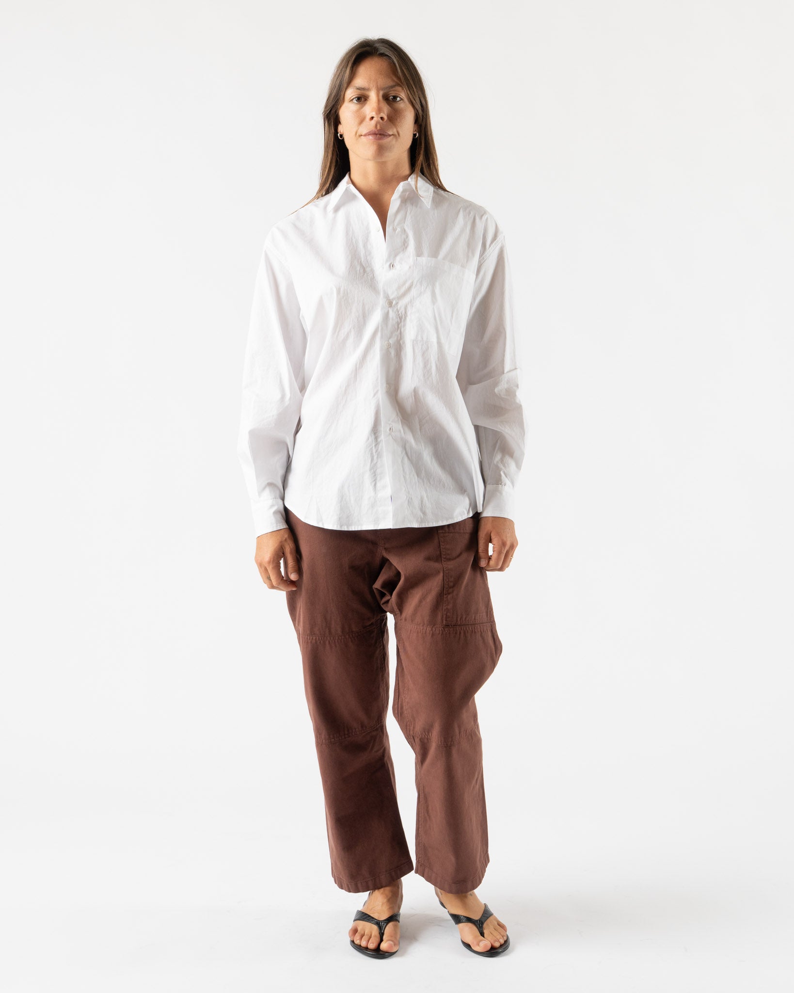 Gil Rodriguez The Big Button Up in White
