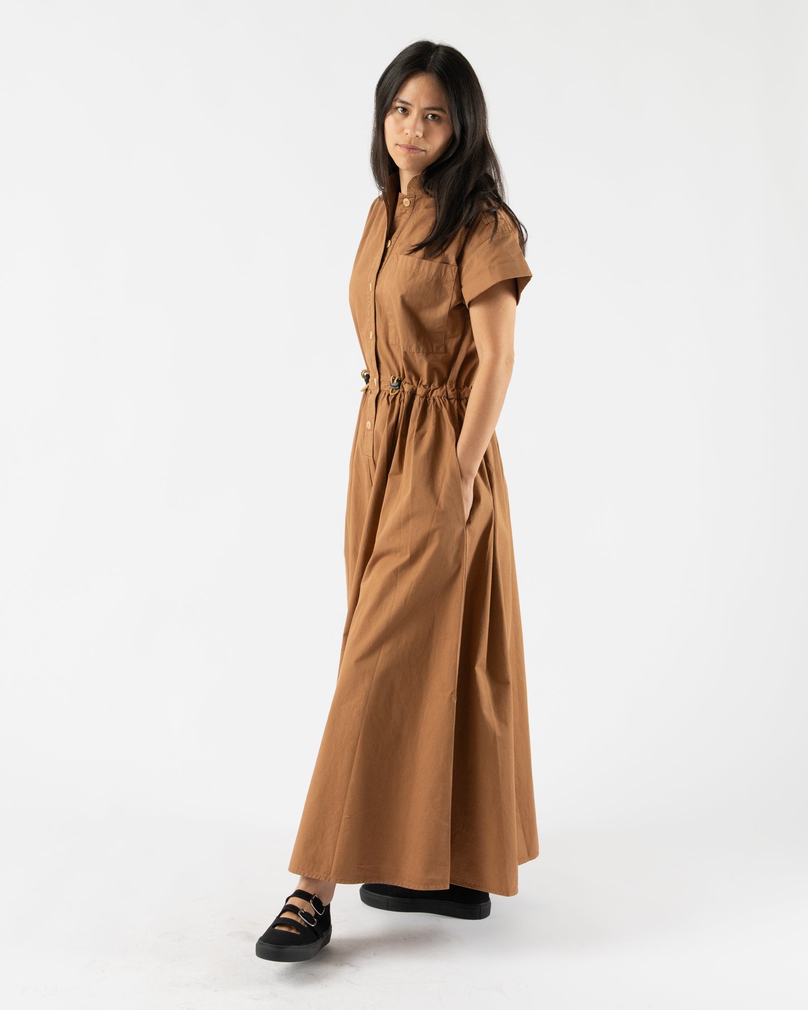 Girls of Dust Service Dress in Caramel