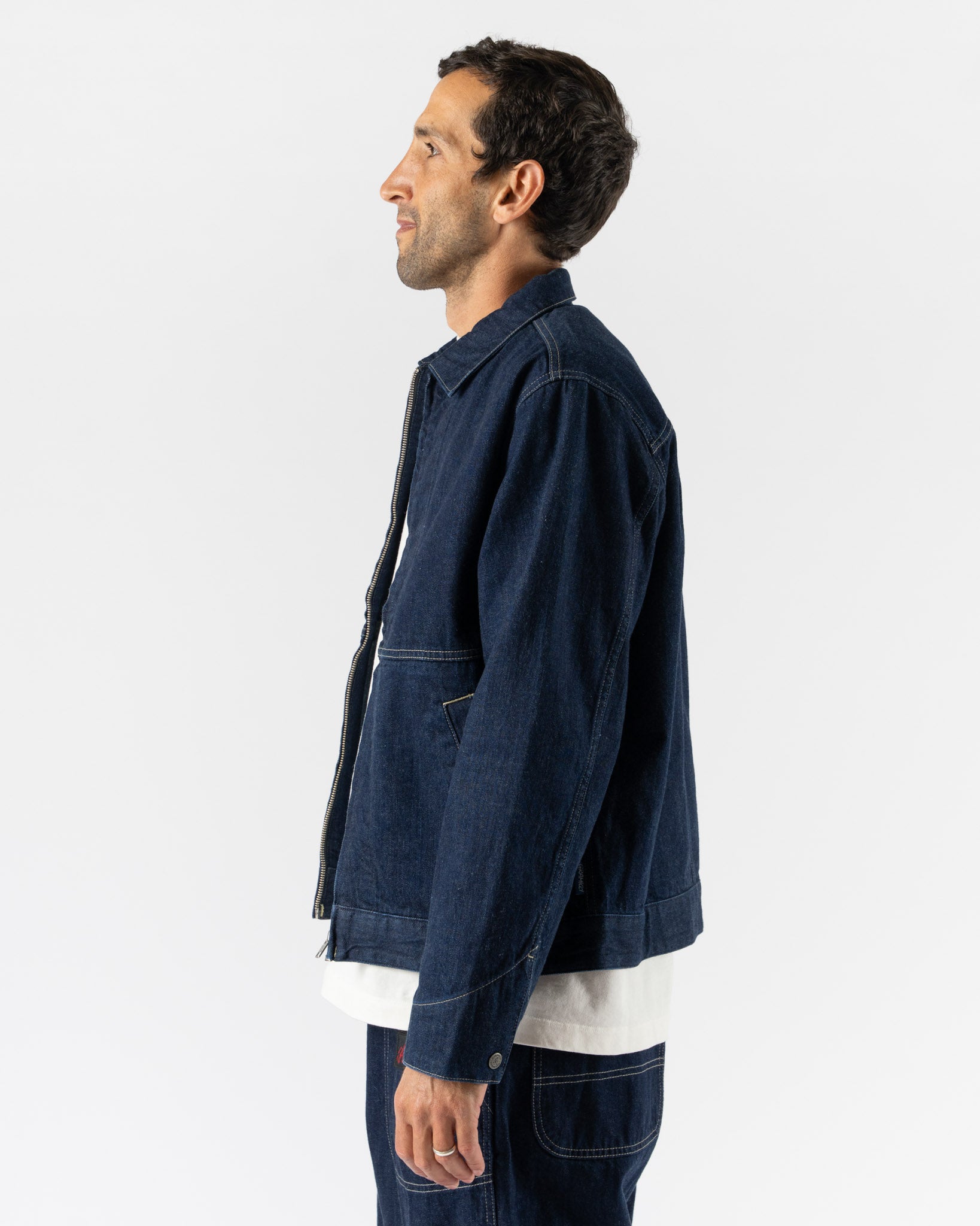 Gramicci Japanese Slub Denim Jacket in Indigo