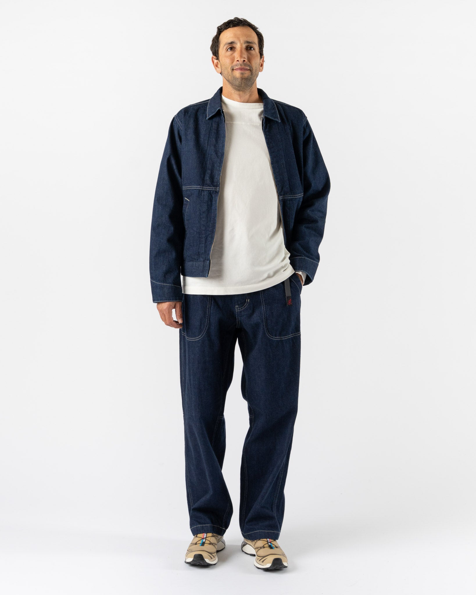 Gramicci Japanese Slub Denim Jacket in Indigo
