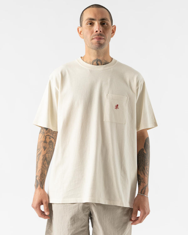 Gramicci One Point Tee in Sand Pigment