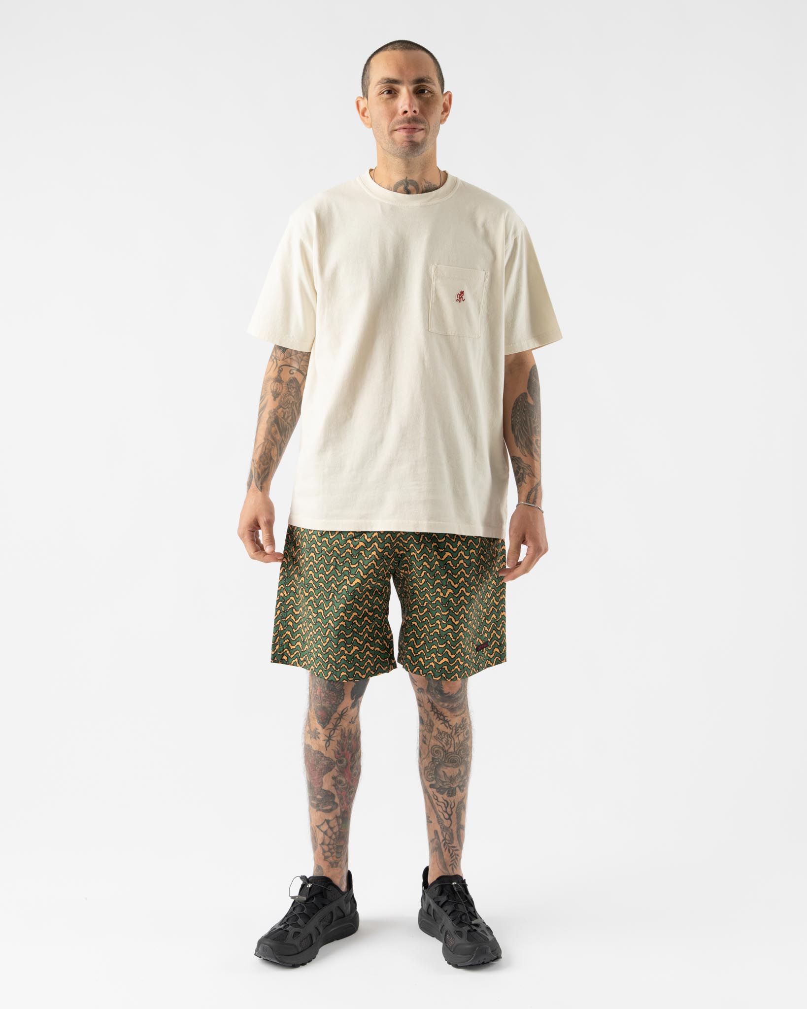 Gramicci Nylon Packable G-Short in Zig Zag Orange