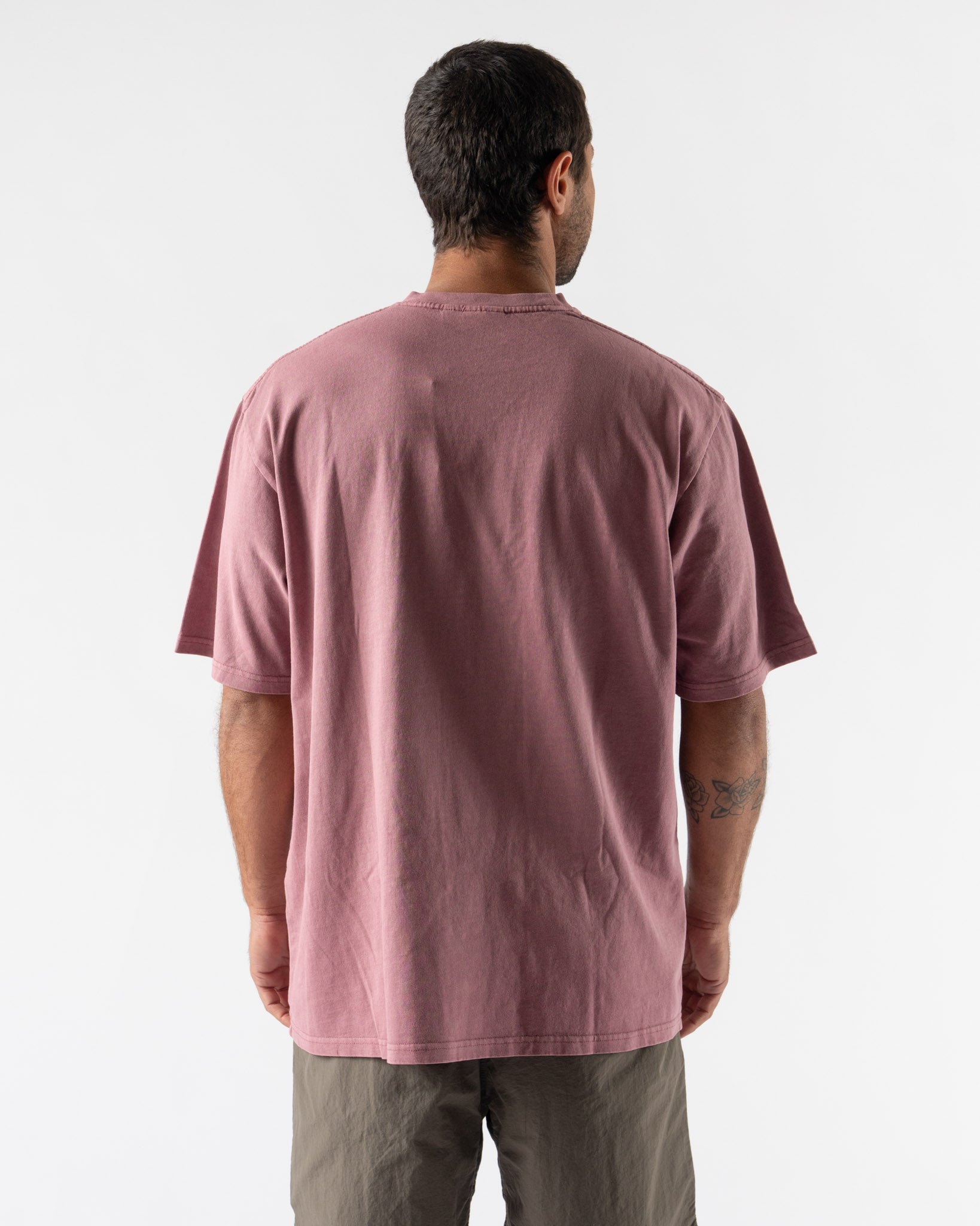Gramicci One Point Tee in Red Pigment Dyed