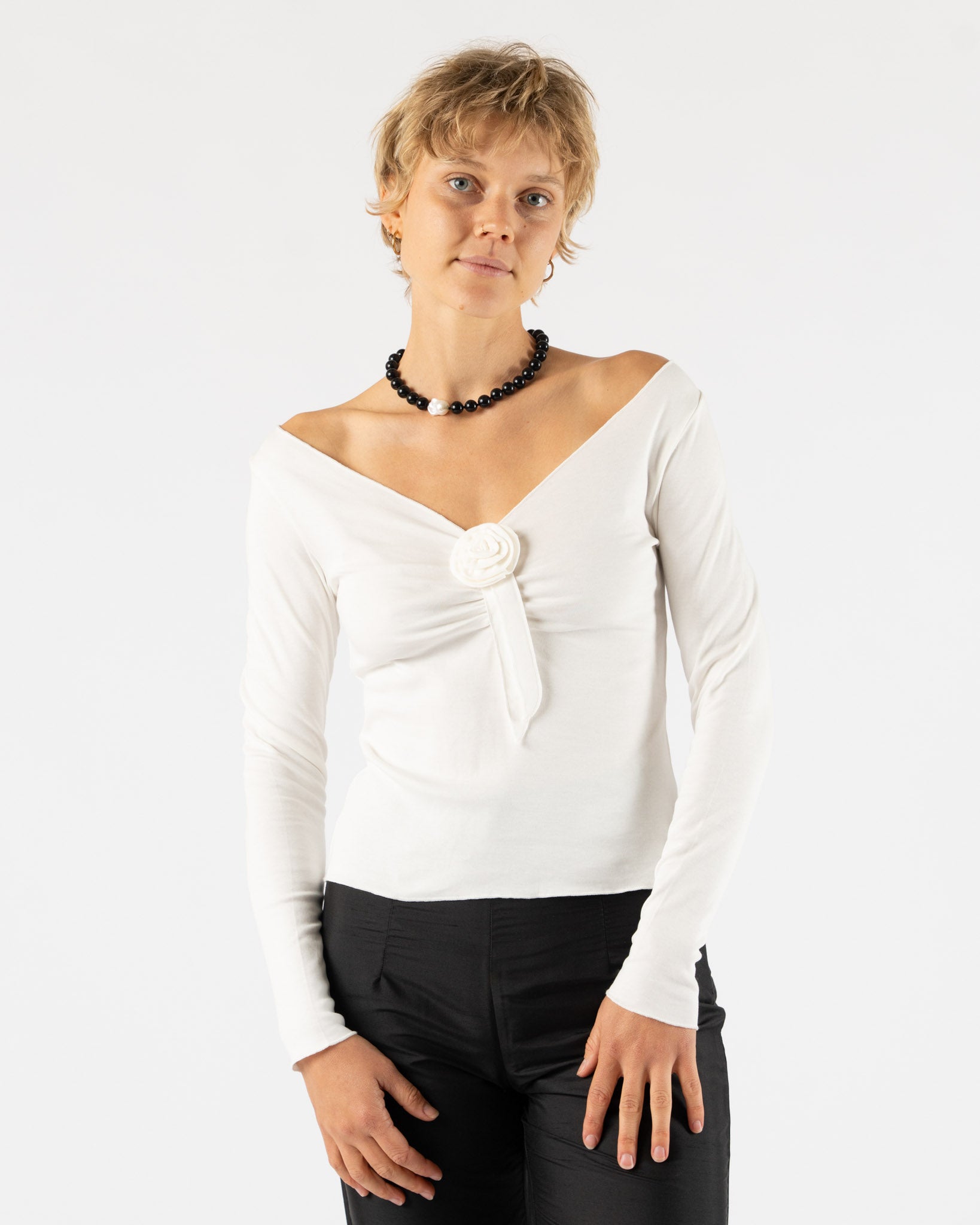 Hai Gretchen Tee in White