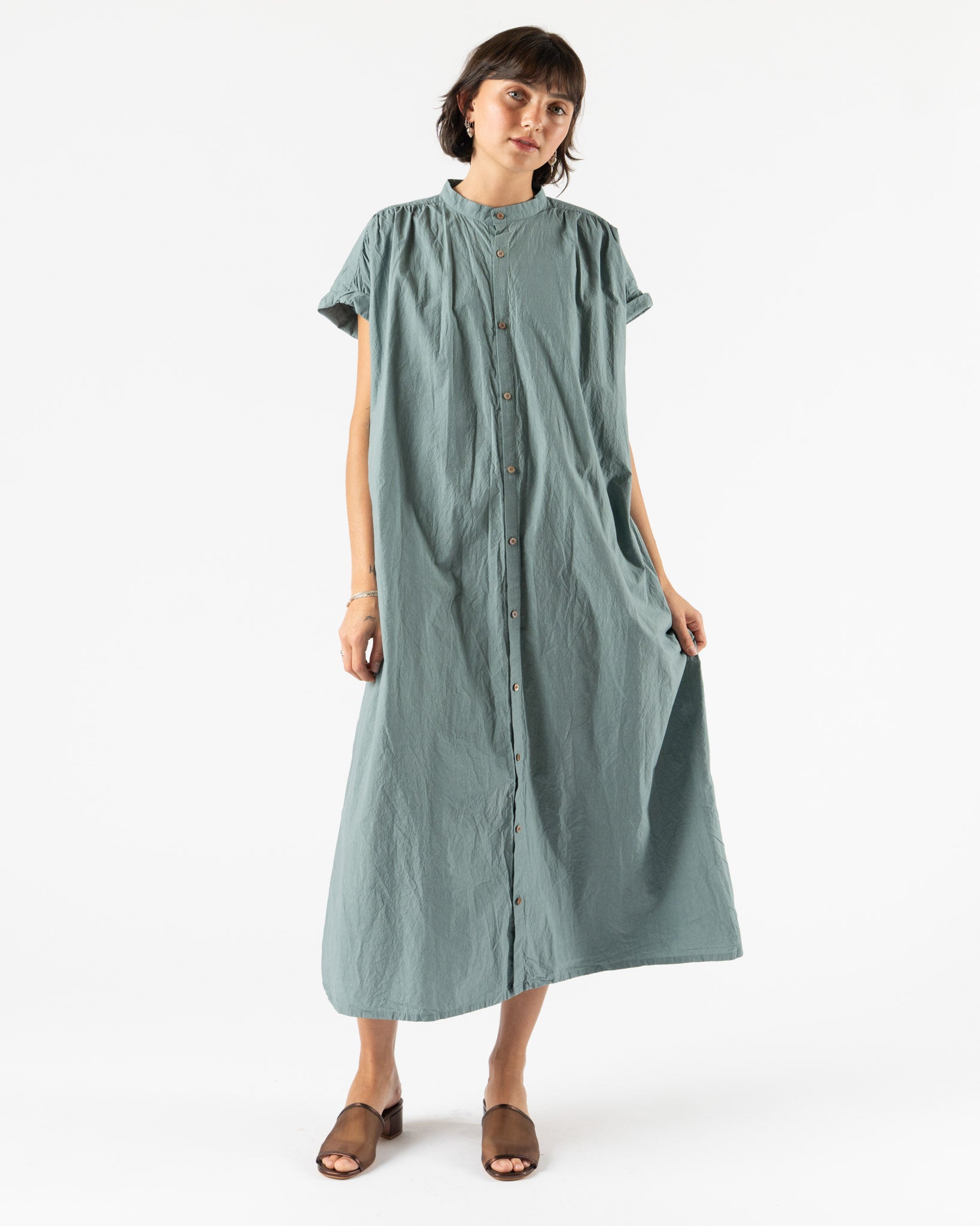 Ichi Antiquités Typewriter Dress in Ice Blue