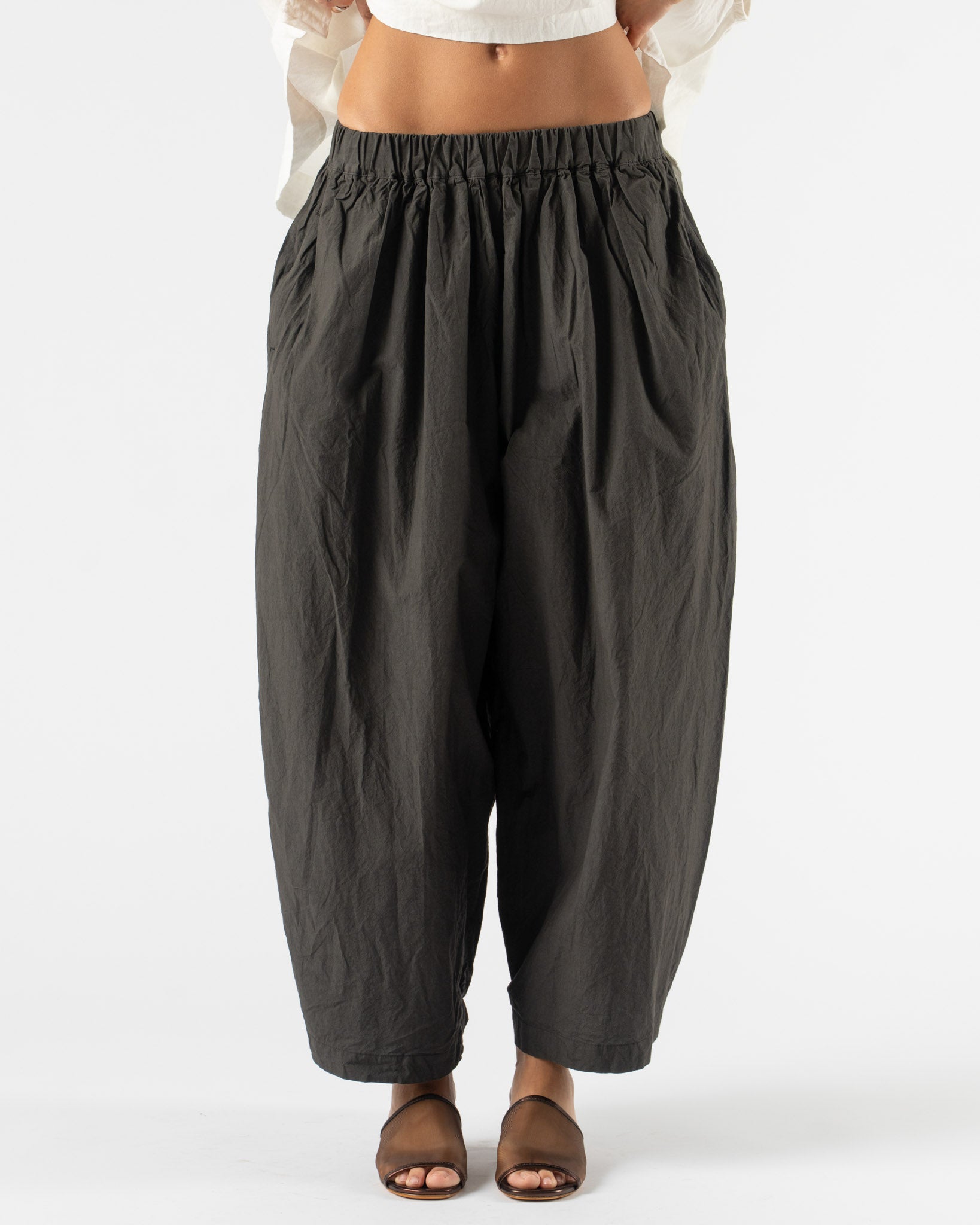 Ichi Antiquités Typewriter Pants in Charcoal