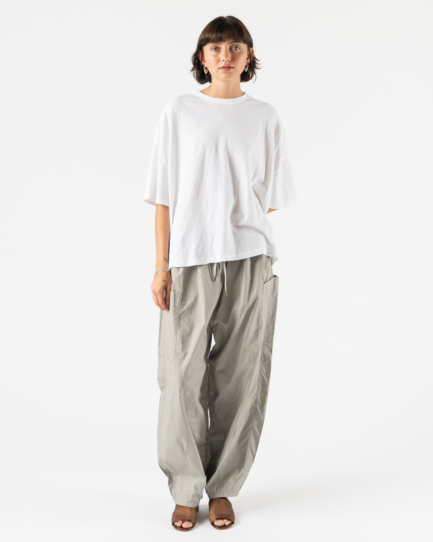 Ichi Antiquités Typewriter Pants in Gray