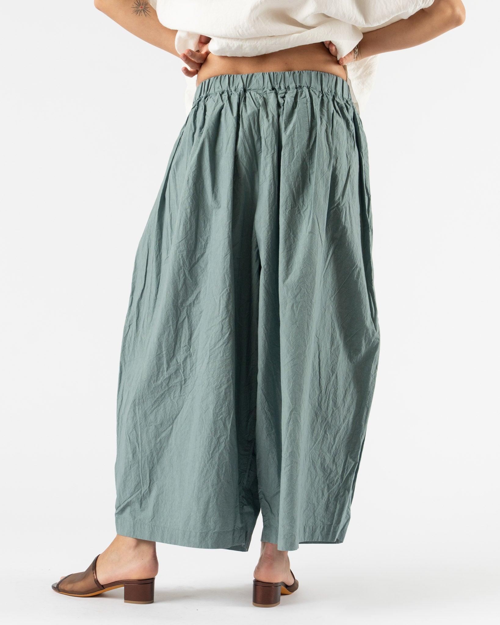 Ichi Antiquités Typewriter Pants in Ice Blue