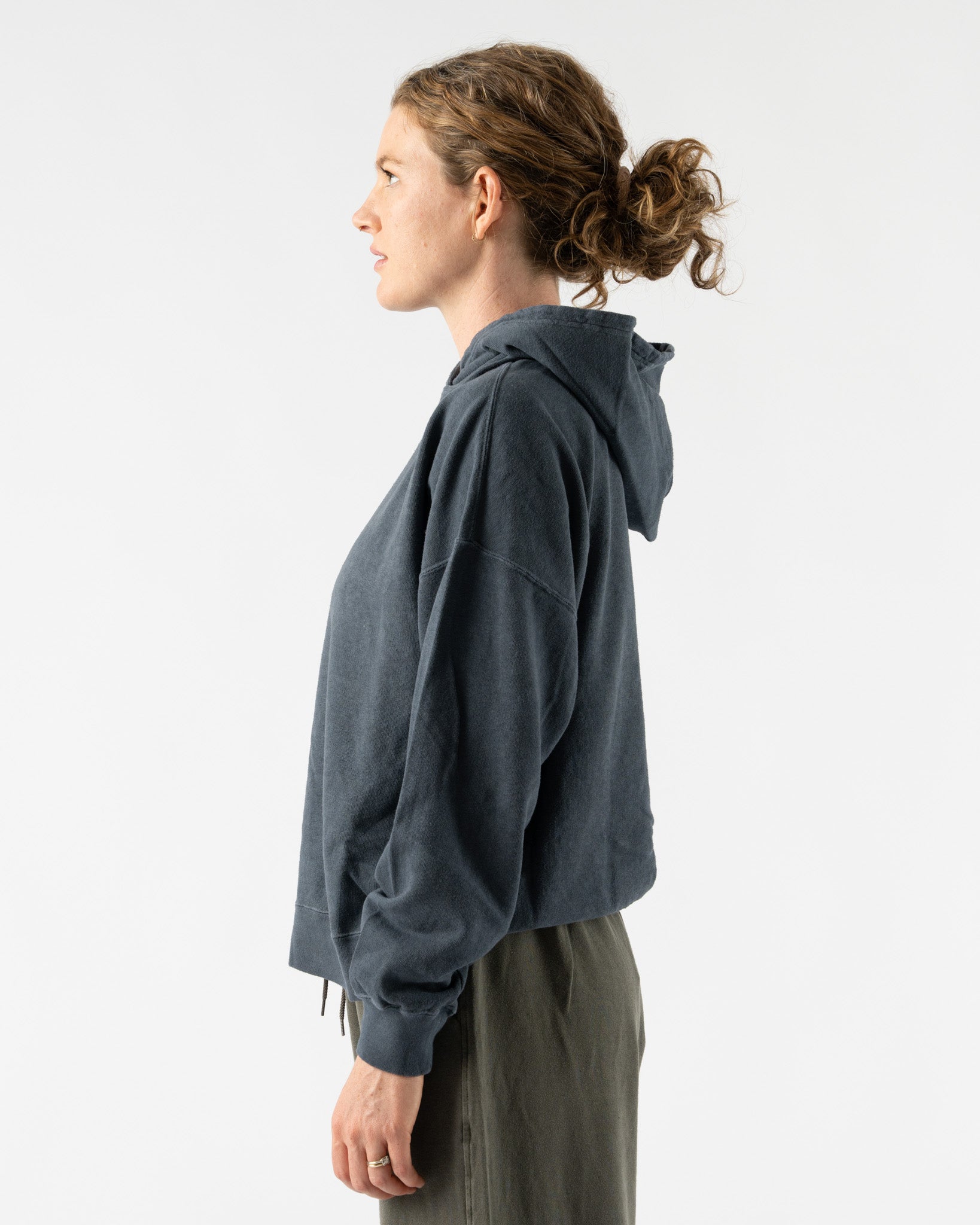 Ichi Antiquités French Terry Hoodie in Blue