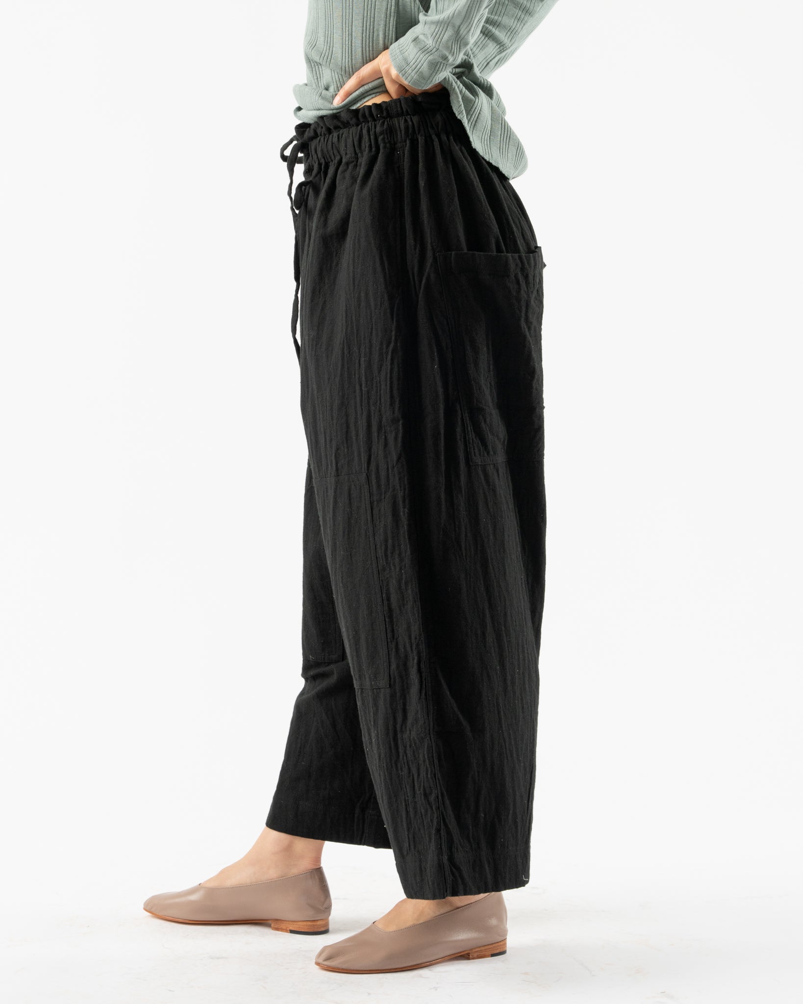 Ichi Antiquités Azumadaki Quilt Pants in Black