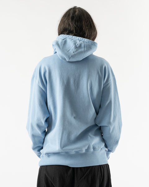 Ichi Antiquités Pigment French Terry Hoodie in Blue