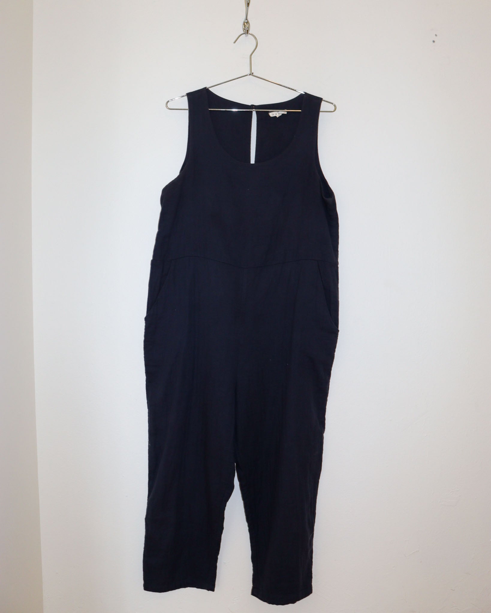 Pre-owned: It is Well LA Cotton Jumpsuit in Dark Navy
