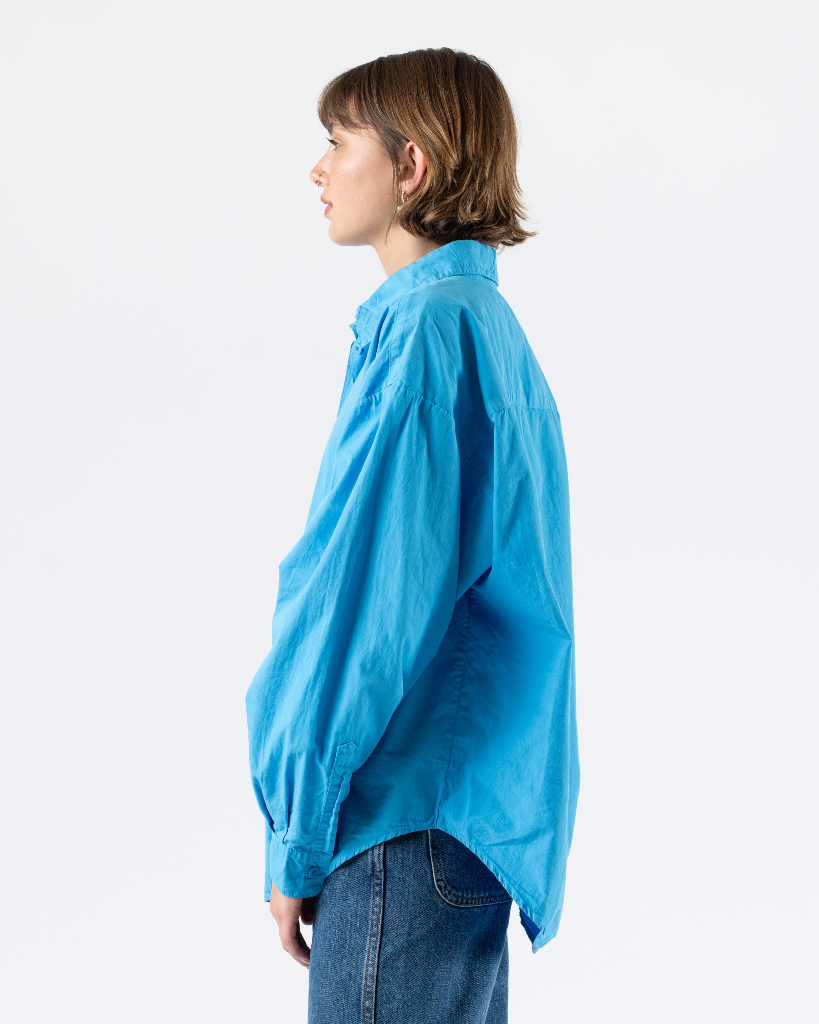 Jesse Kamm Alberta Shirt in Pool Blue