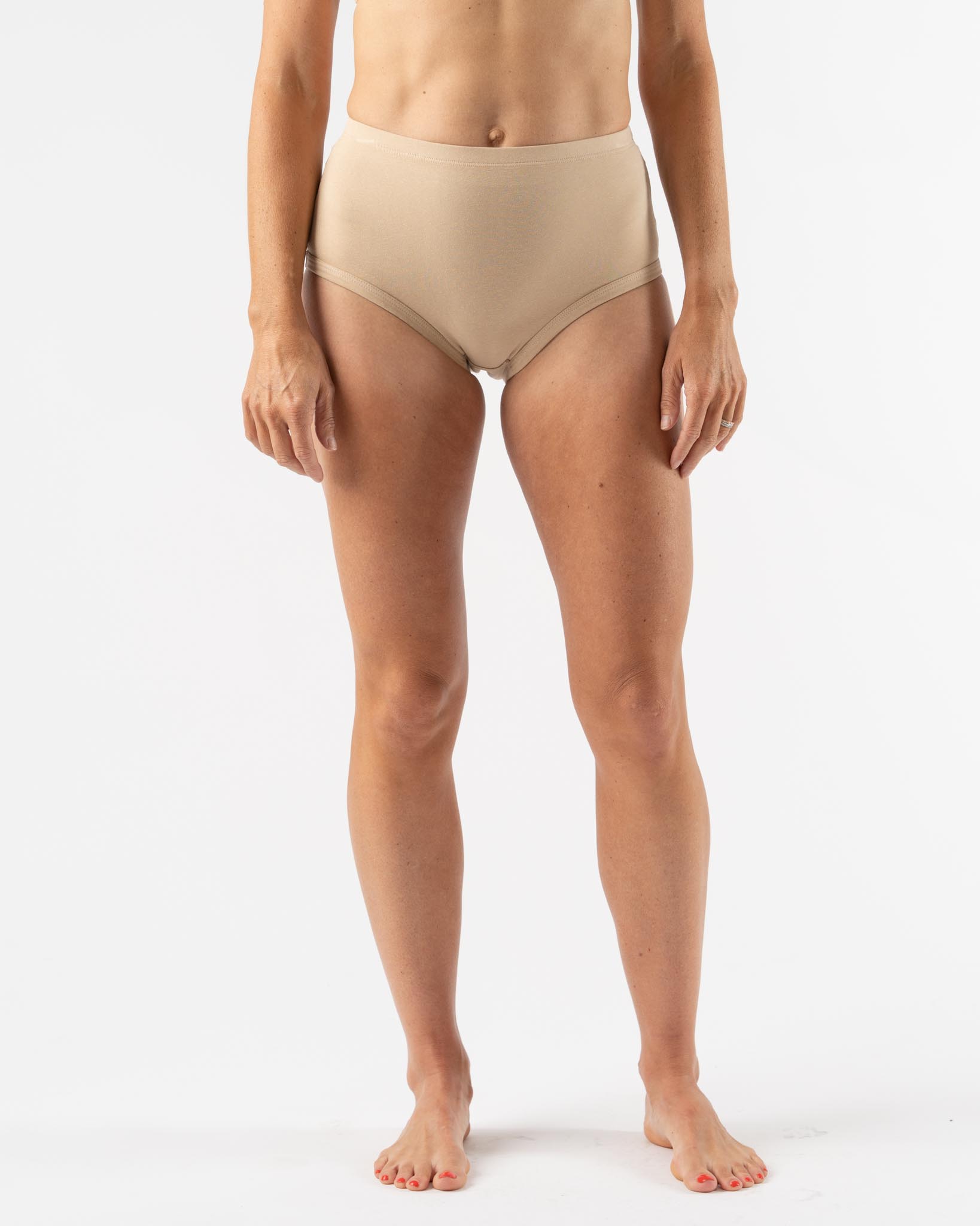 Jungmaven High Waist Brief in Oat Milk