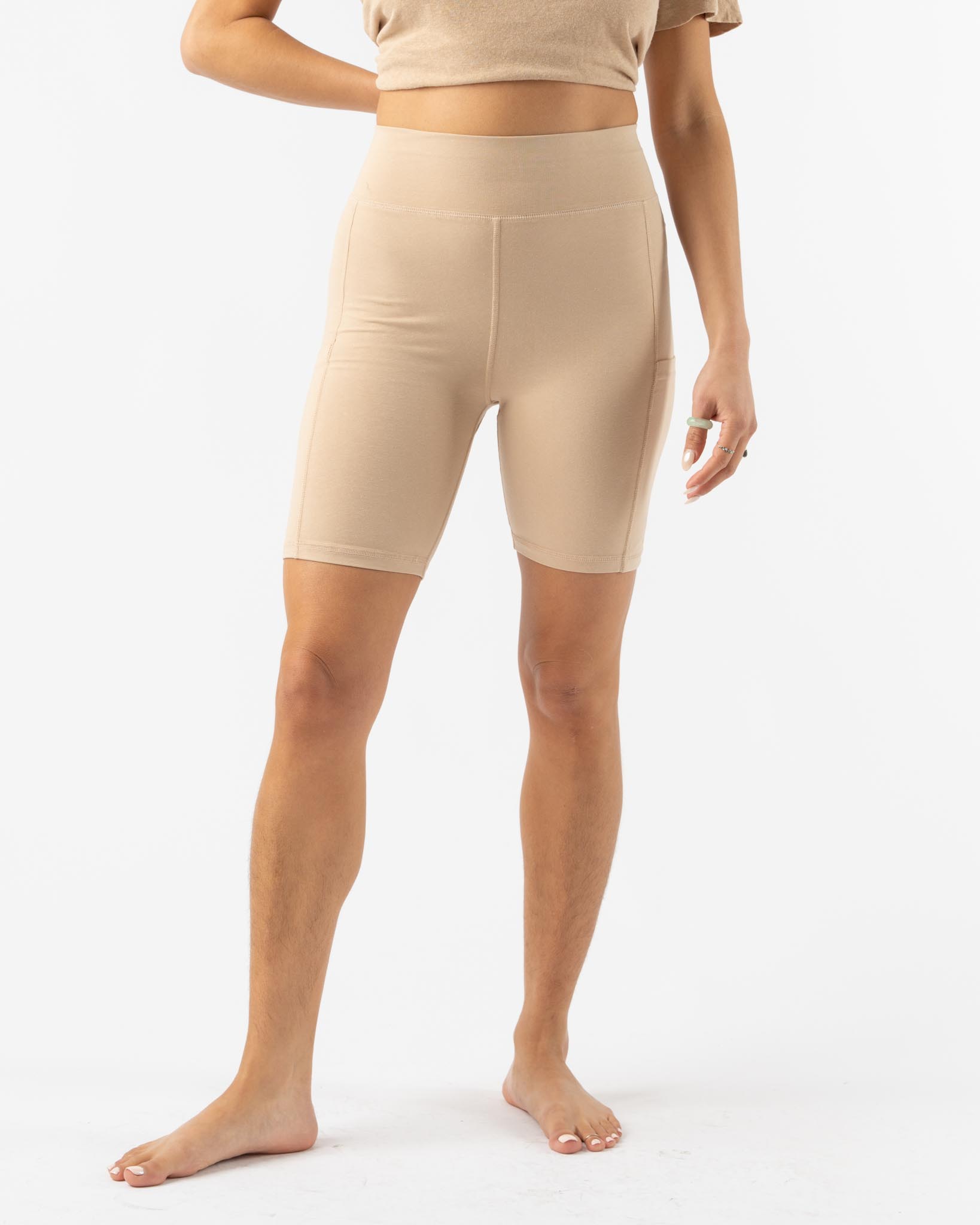 Jungmaven Bike Short in Oat Milk