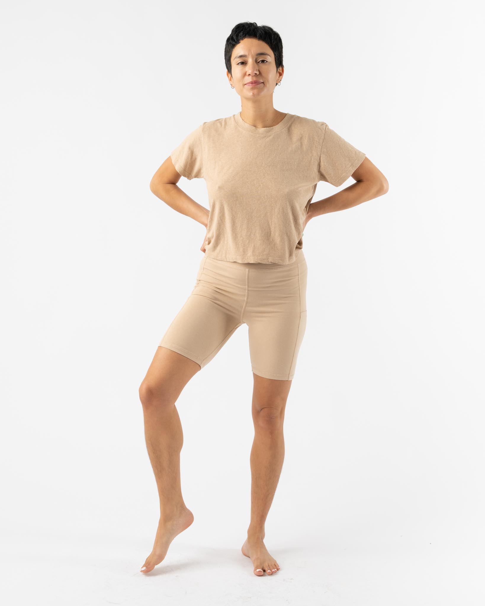 Jungmaven Bike Short in Oat Milk