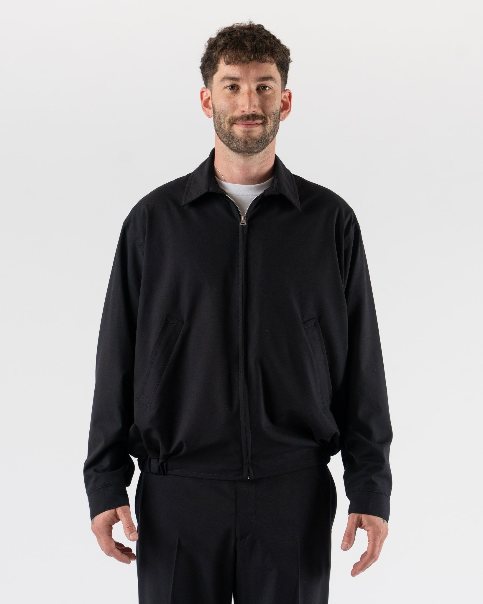 Kaptain Sunshine Blouson in Navy Curated at Jake and Jones