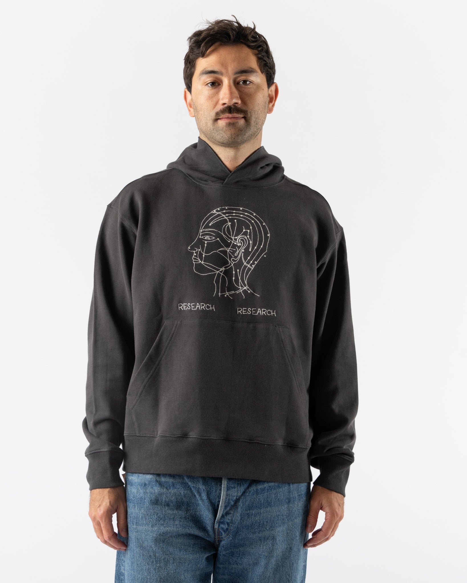 Kartik Research Research Hoodie in Charcoal/Grey