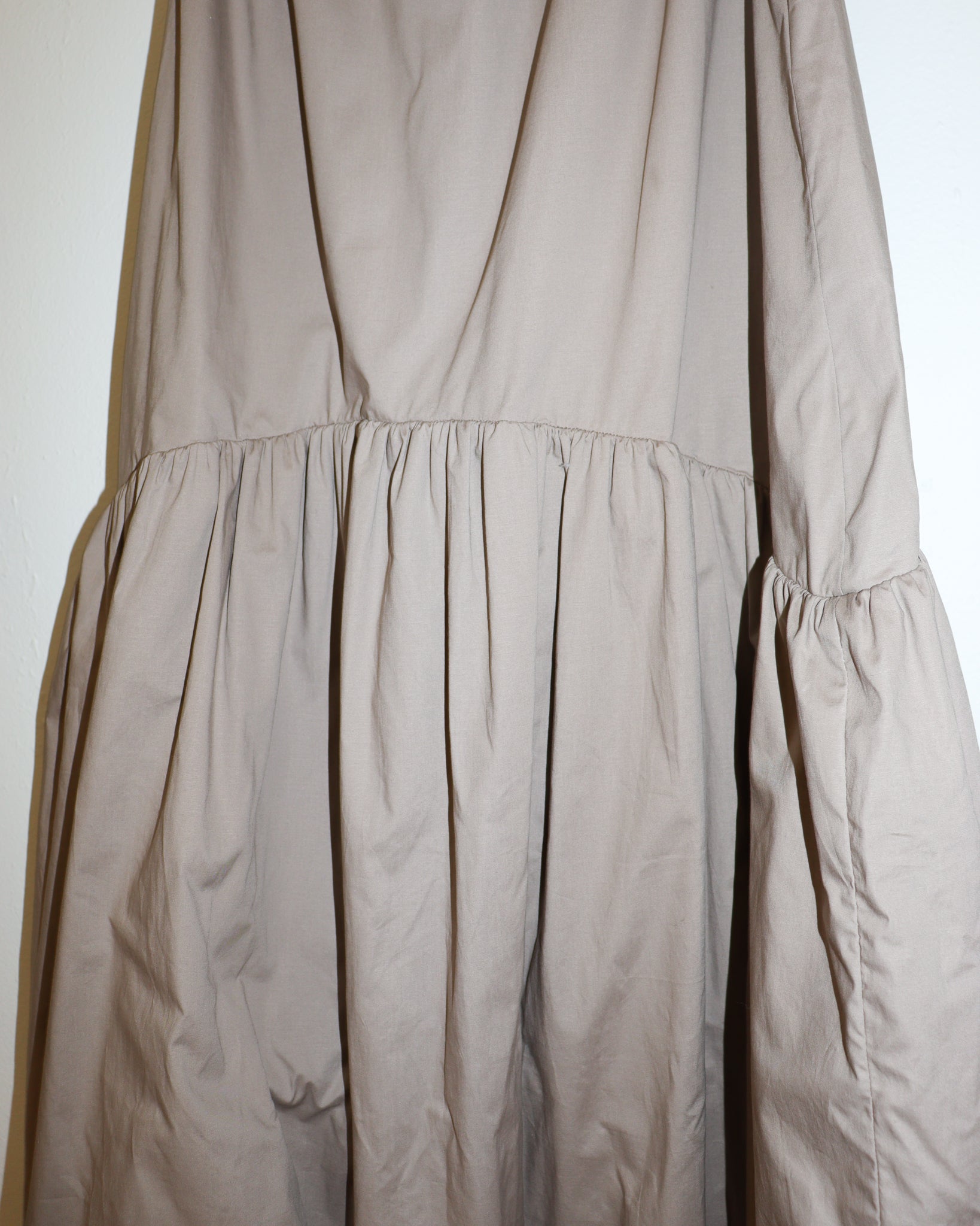 Pre-owned: Kika Vargas Puff Skirt in Beige
