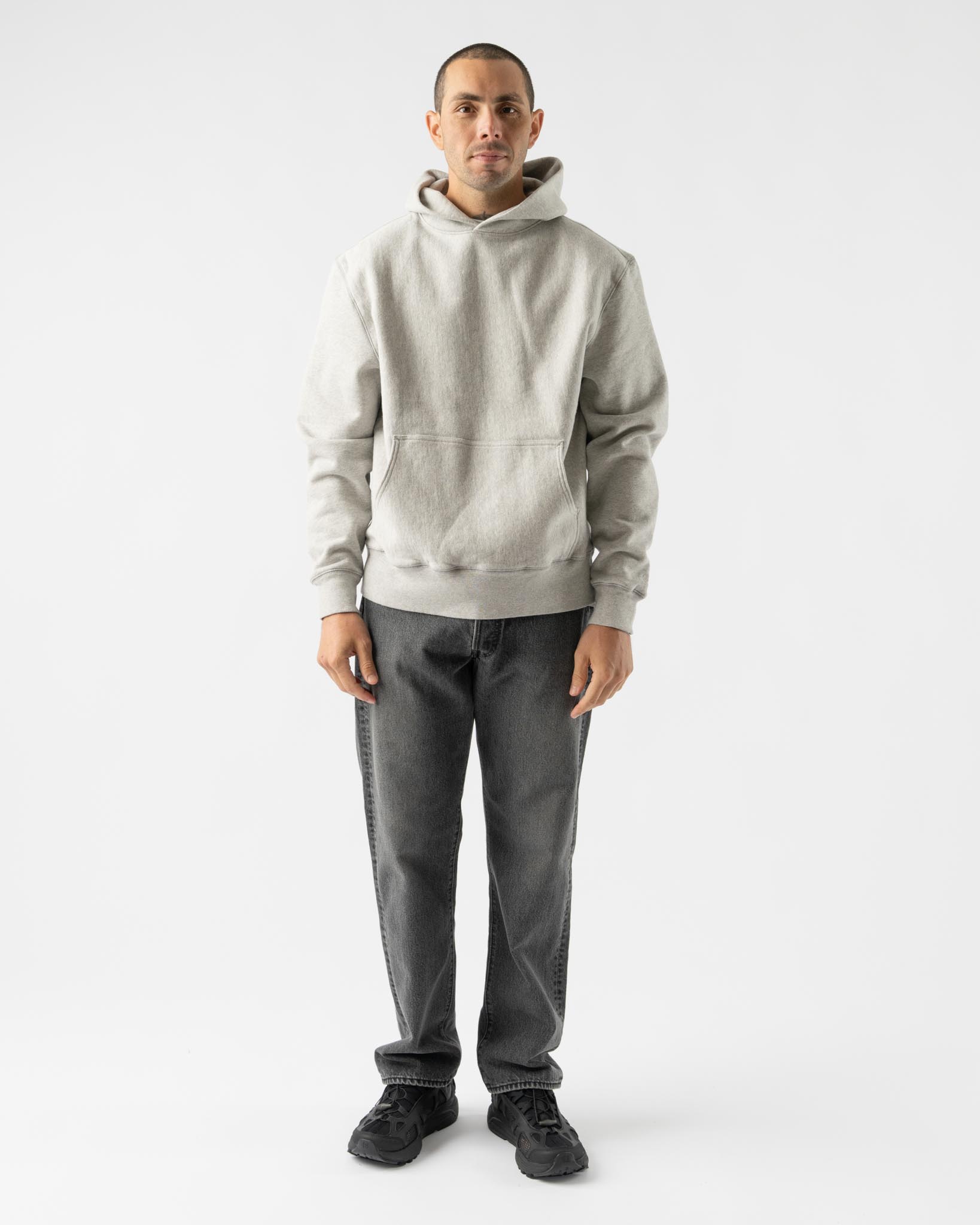 Knickerbocker Arctic Knit Hoodie in Heather Grey