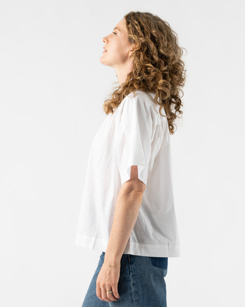 Kowtow Joni Blouse in White Curated at Jake and Jones