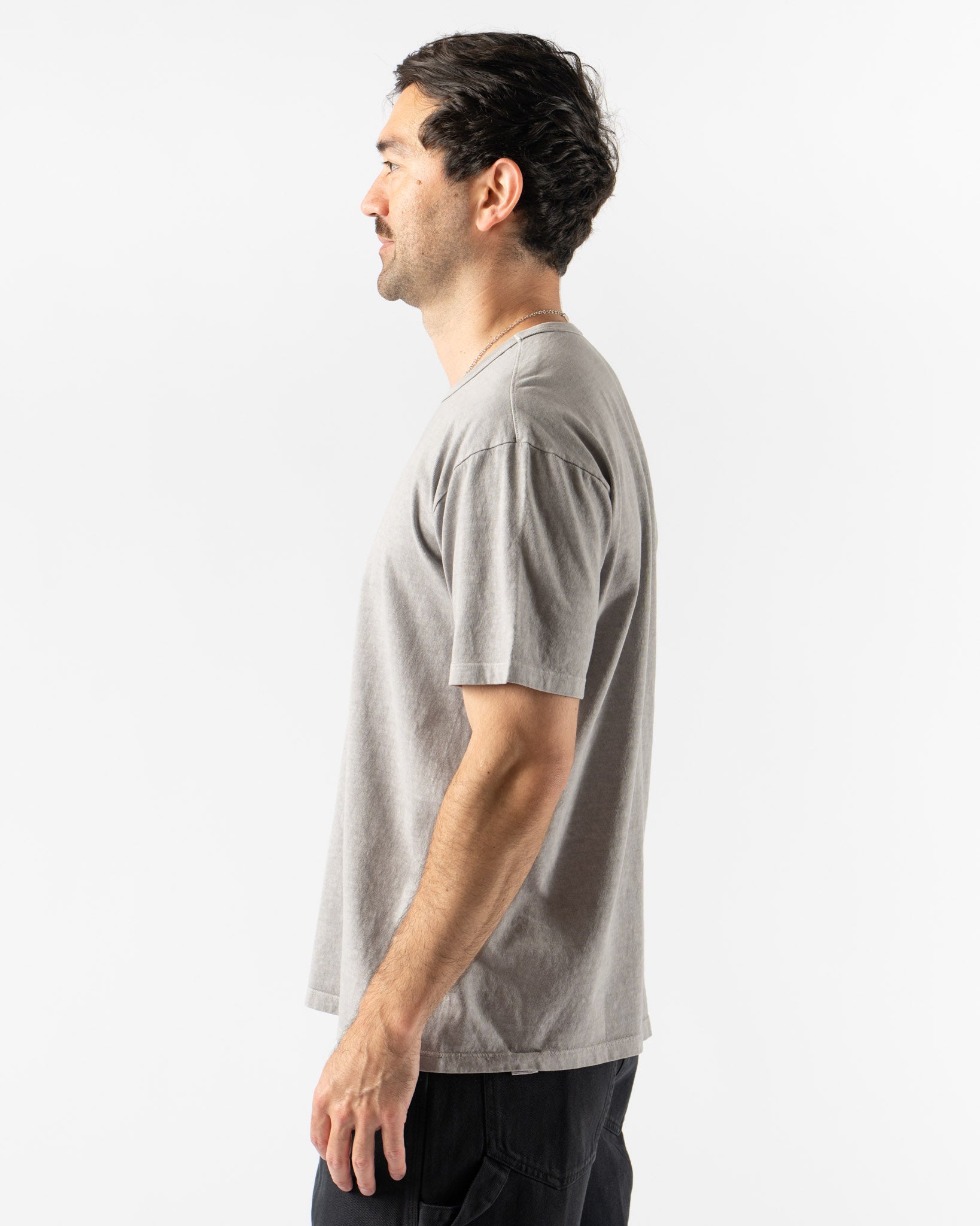 Lady White Co. LW101S Our T-Shirt in Oak & Iron Hand Dyed
