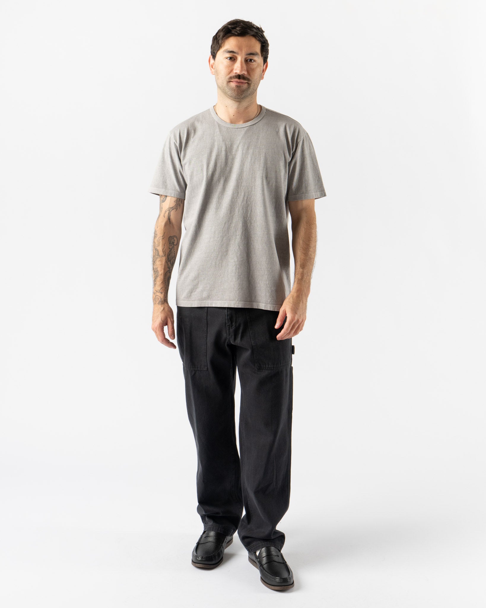 Lady White Co. LW101S Our T-Shirt in Oak & Iron Hand Dyed