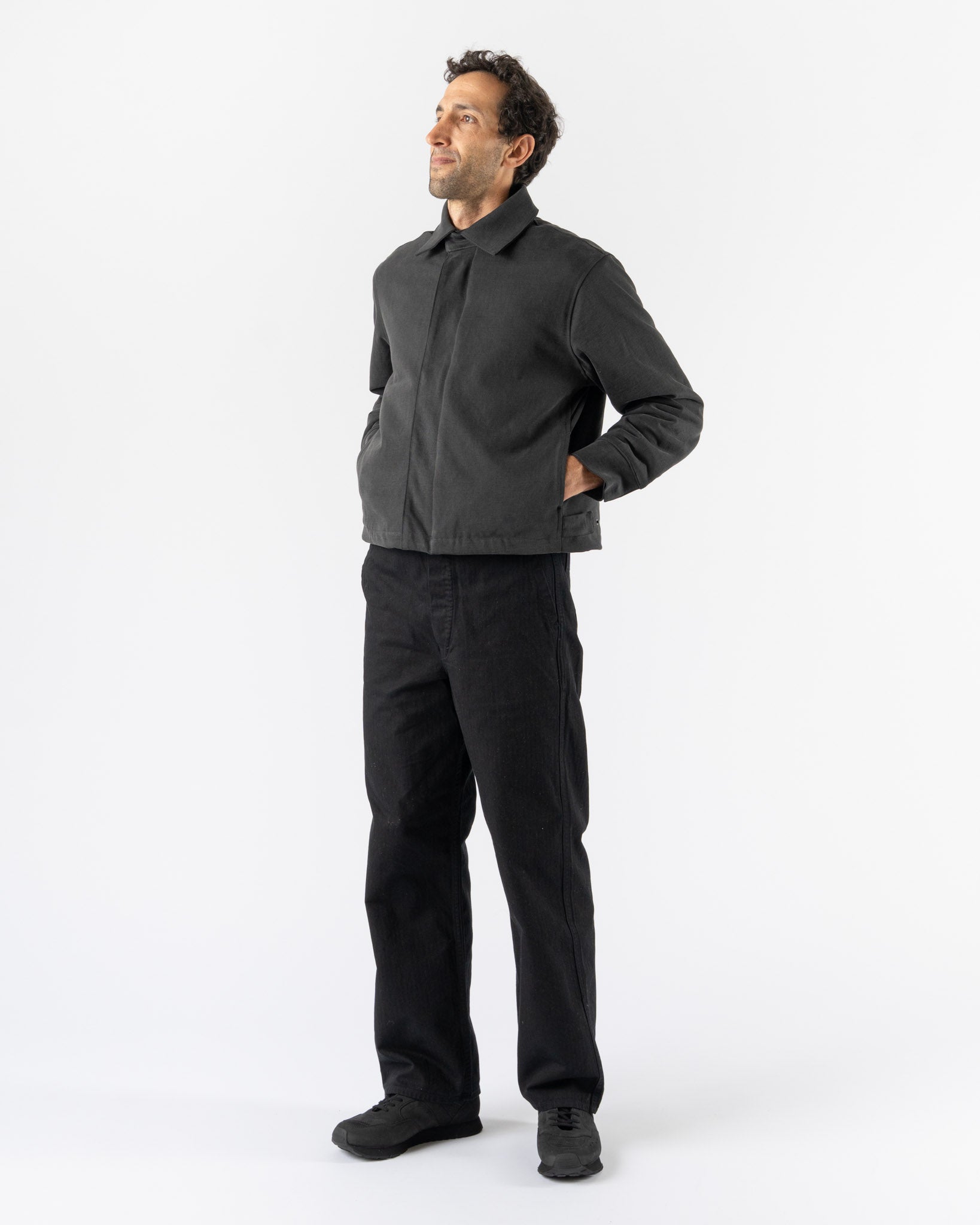 Lady White Co. Loma Blouson in Charcoal