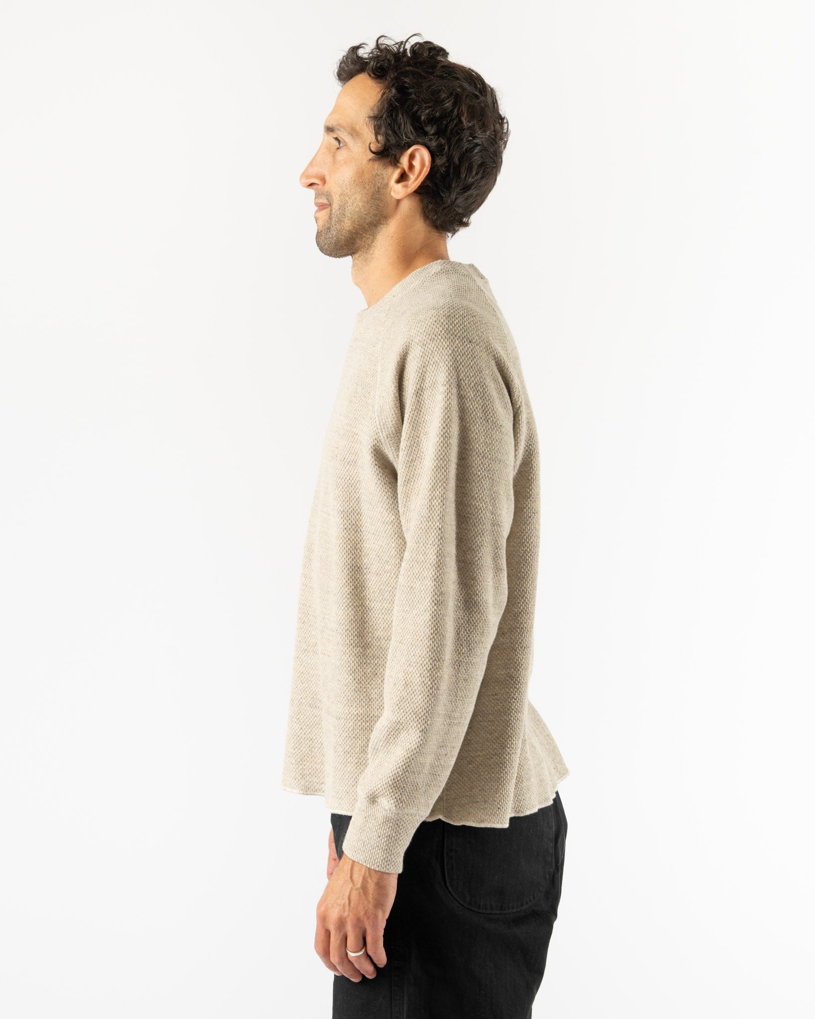 Lady White Co. Raglan Thermal in Oatmeal