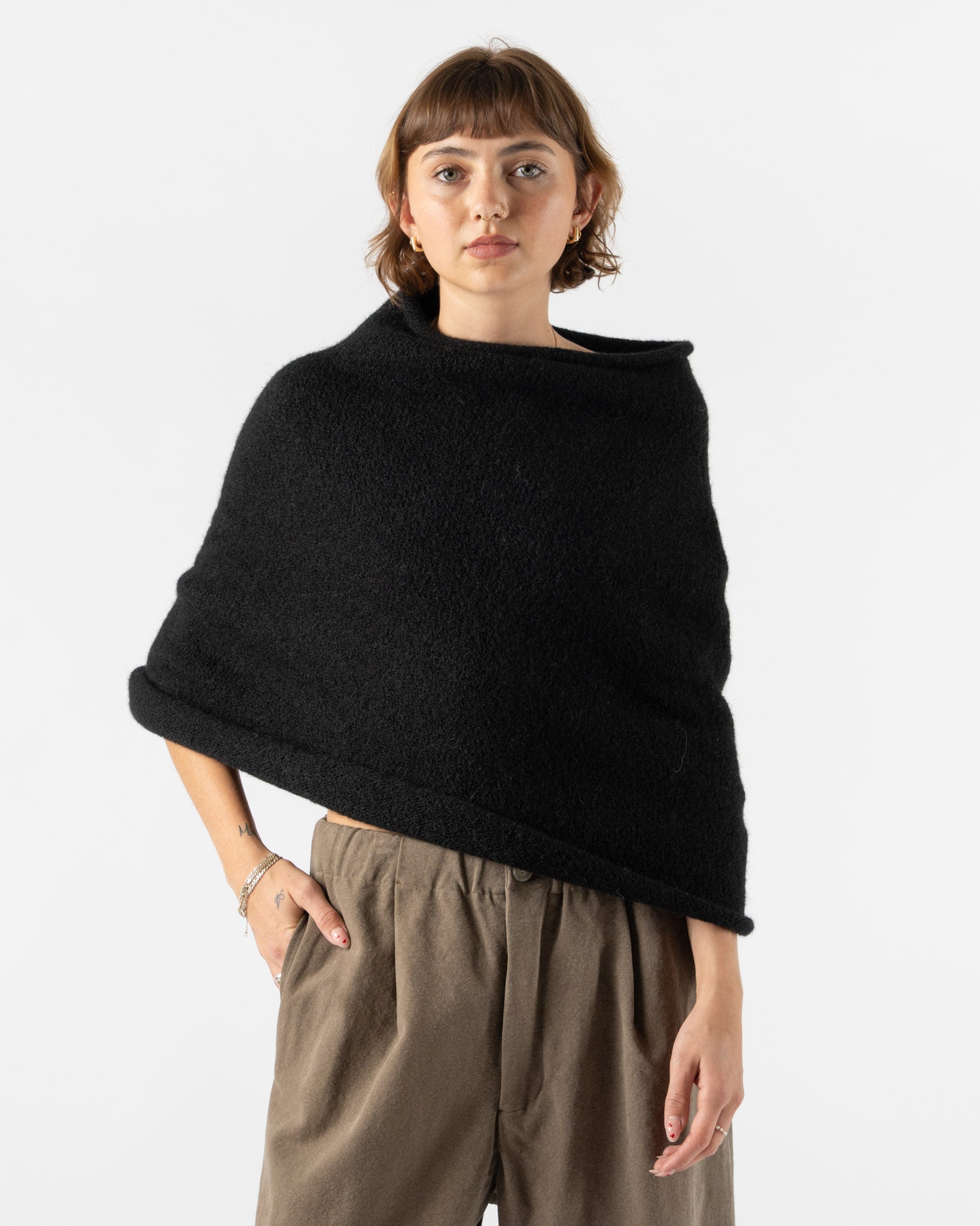 Lauren Manoogian Pyramid Shoulders in Black