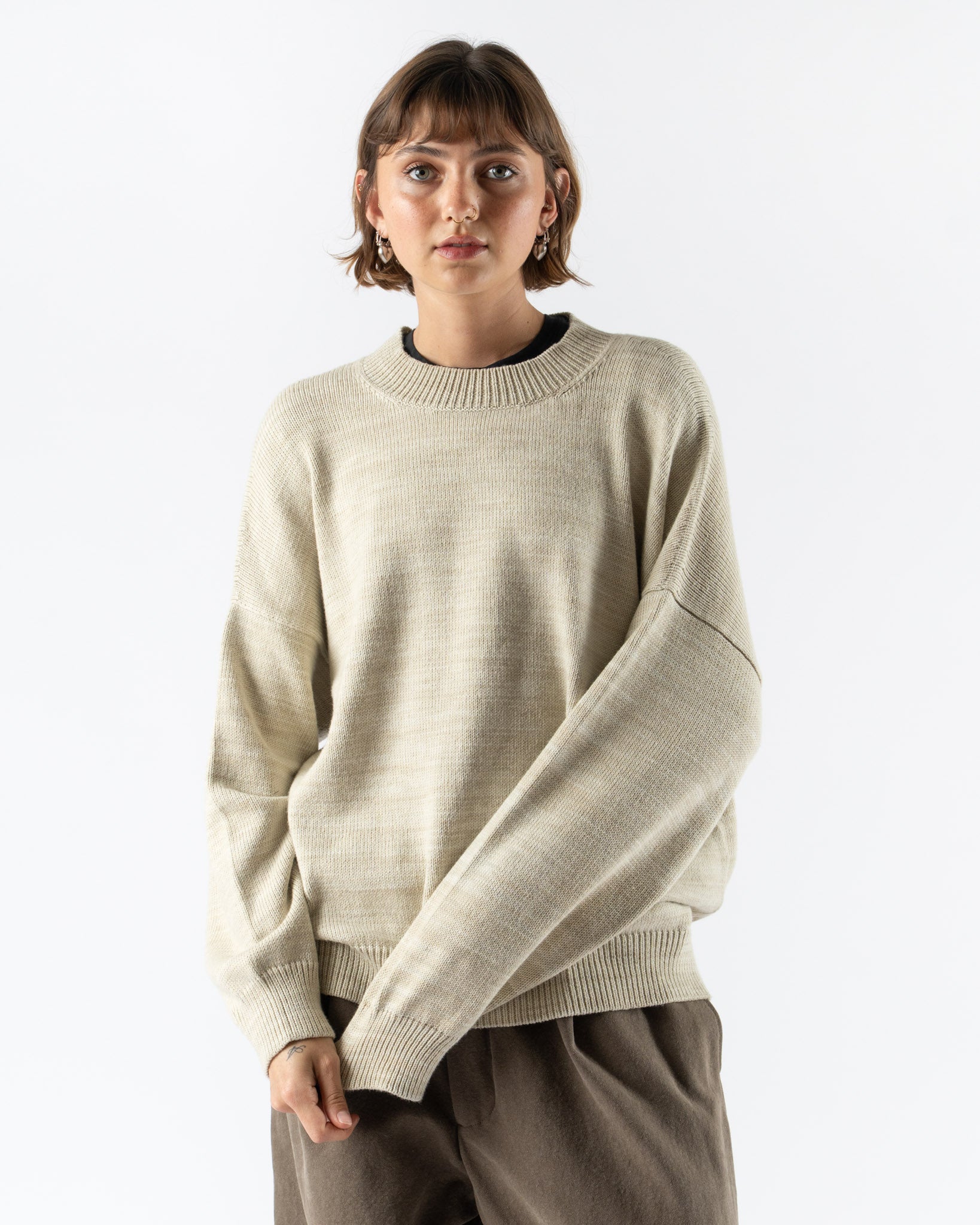 Lauren Manoogian Watercolor Crewneck in Parchment