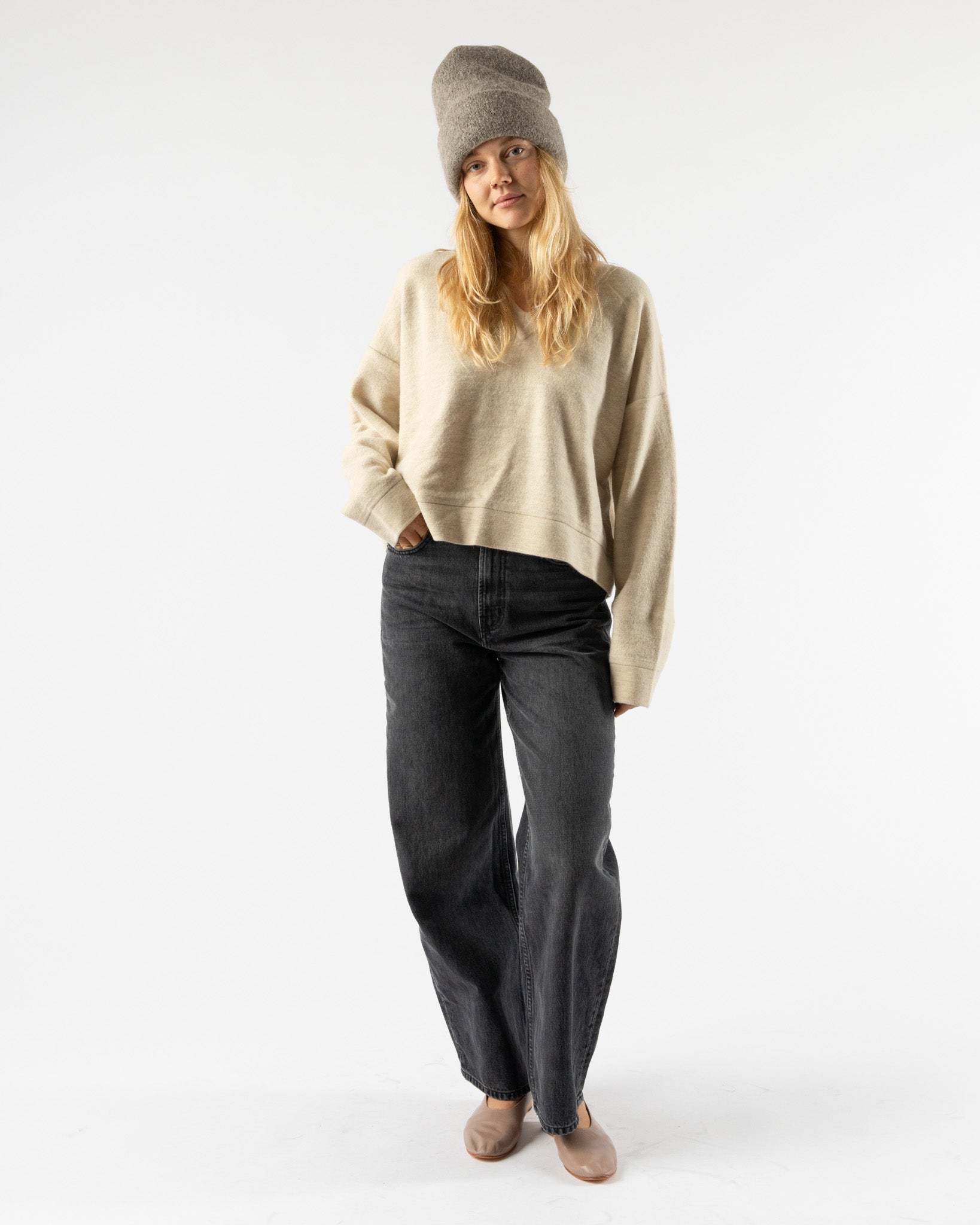 Lauren Manoogian Carpenter Hat in Rock