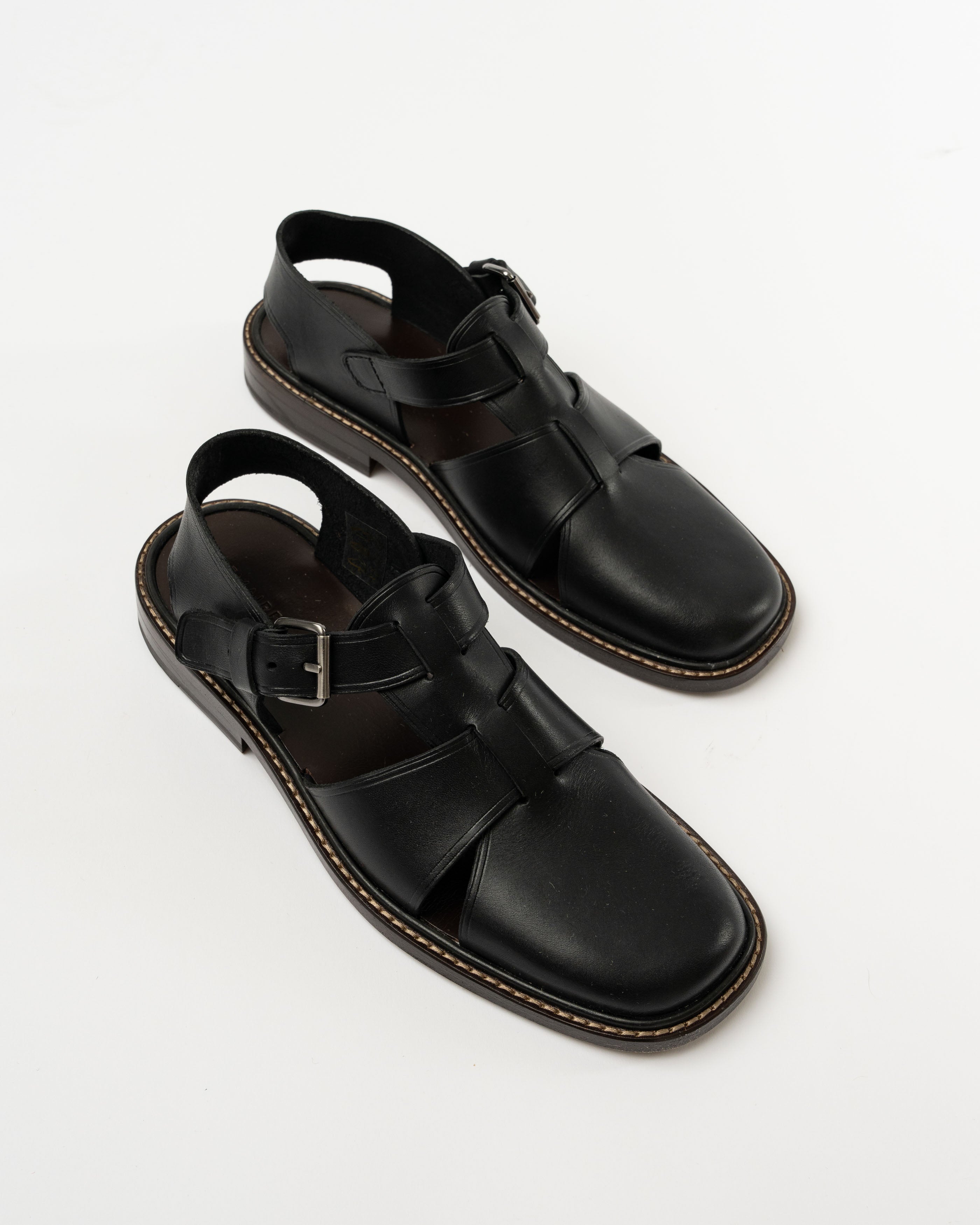 Lemaire Fisherman Sandals in Black