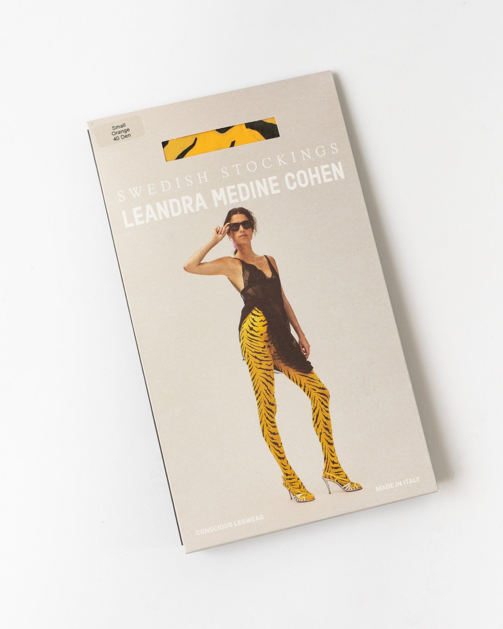 Swedish Stockings Roxana Tiger Tights in Orange