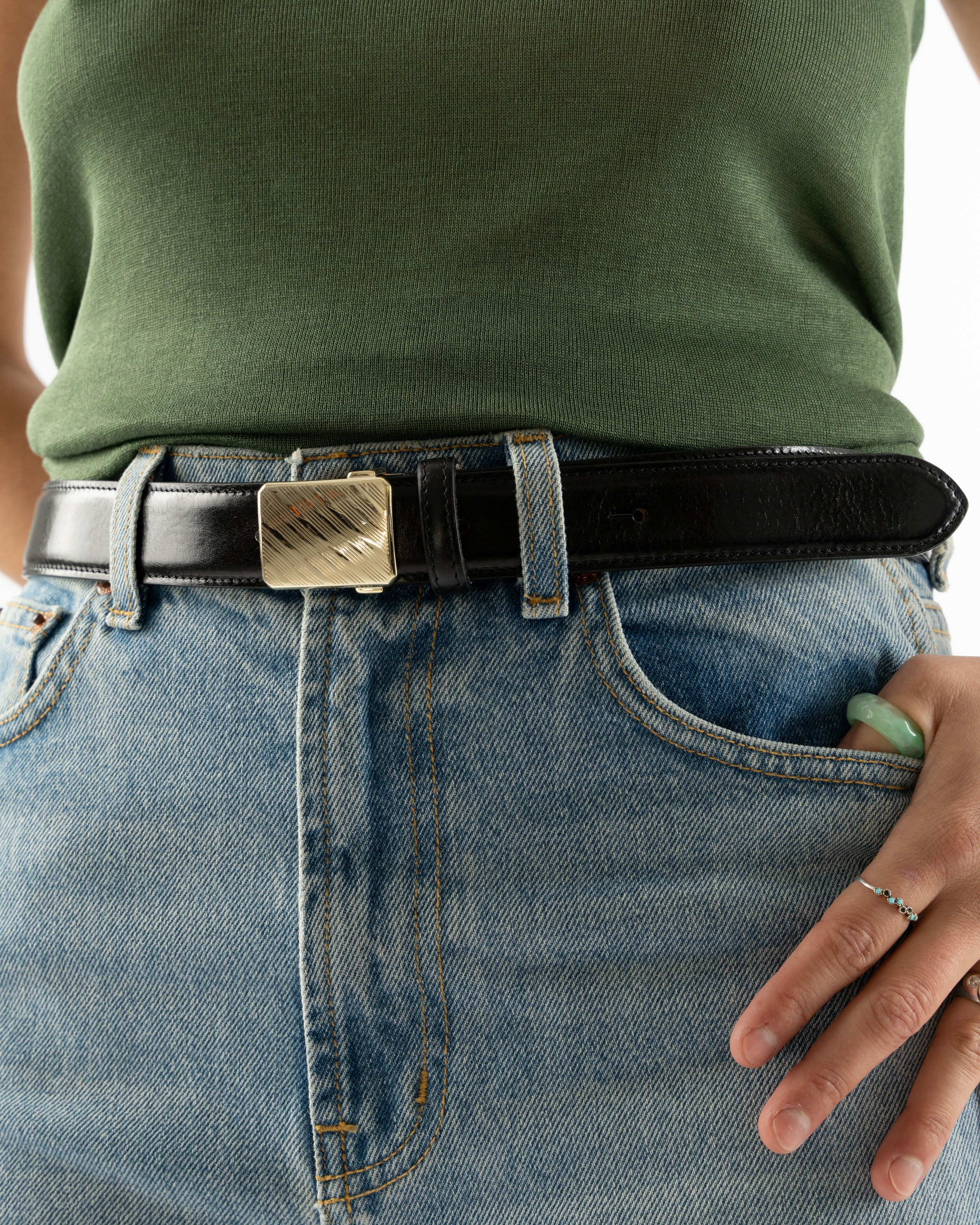 Lemaire Military Belt 30 in Black