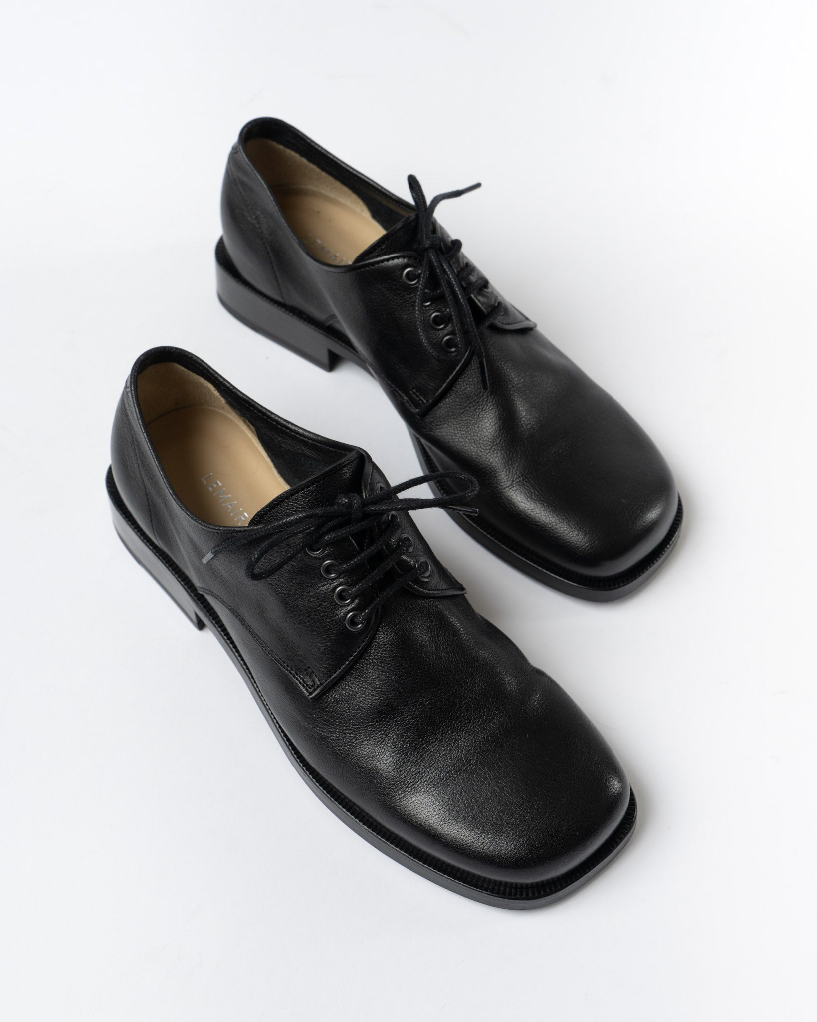 Lemaire Black Anatomic Derbies